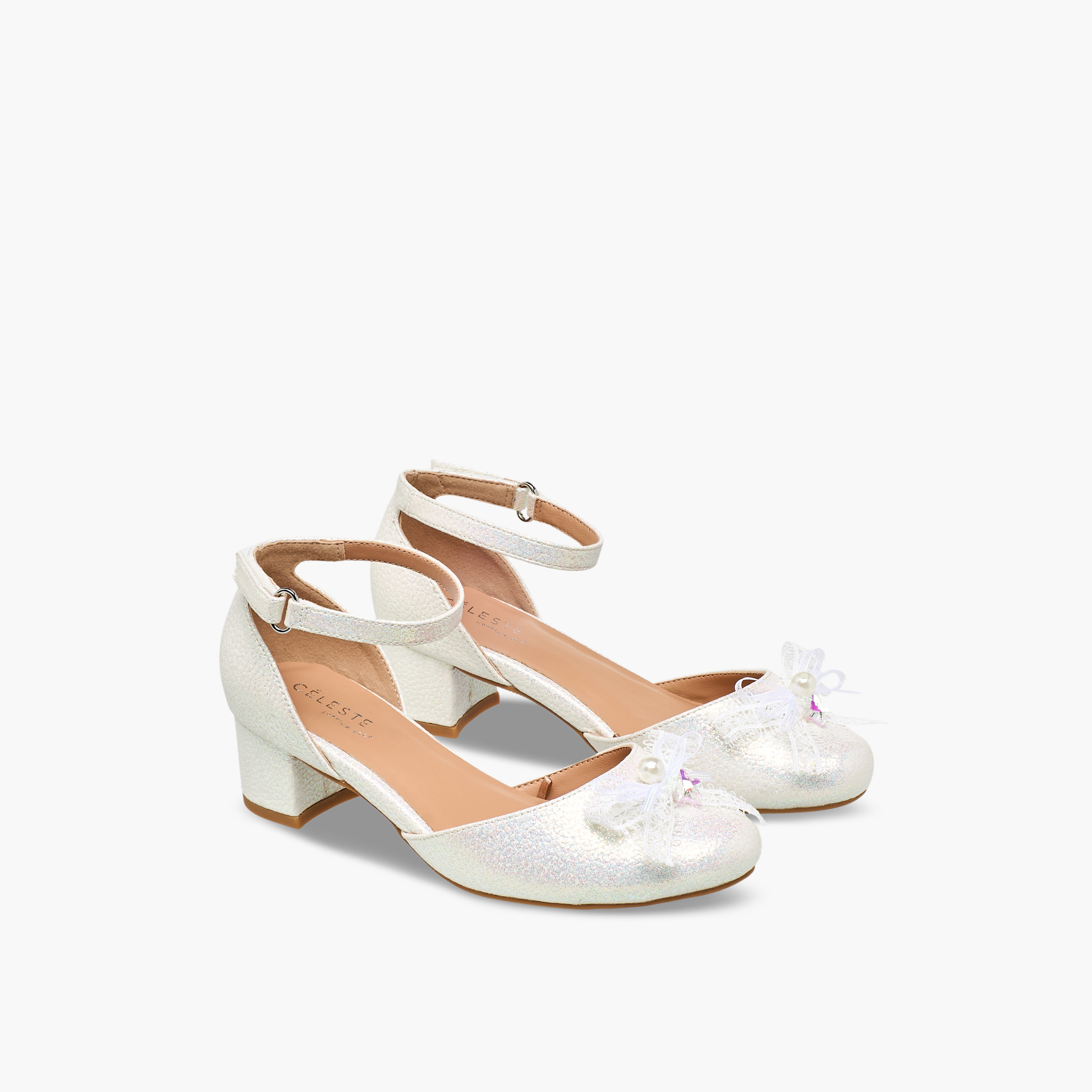 صندل بكعب عريض مزين بفيونكة للبنات من سيليست-girls-shoes-sandals-image-1