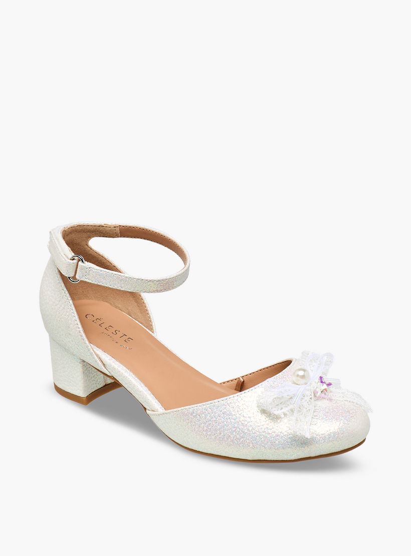 صندل بكعب عريض مزين بفيونكة للبنات من سيليست-girls-shoes-sandals-image-2
