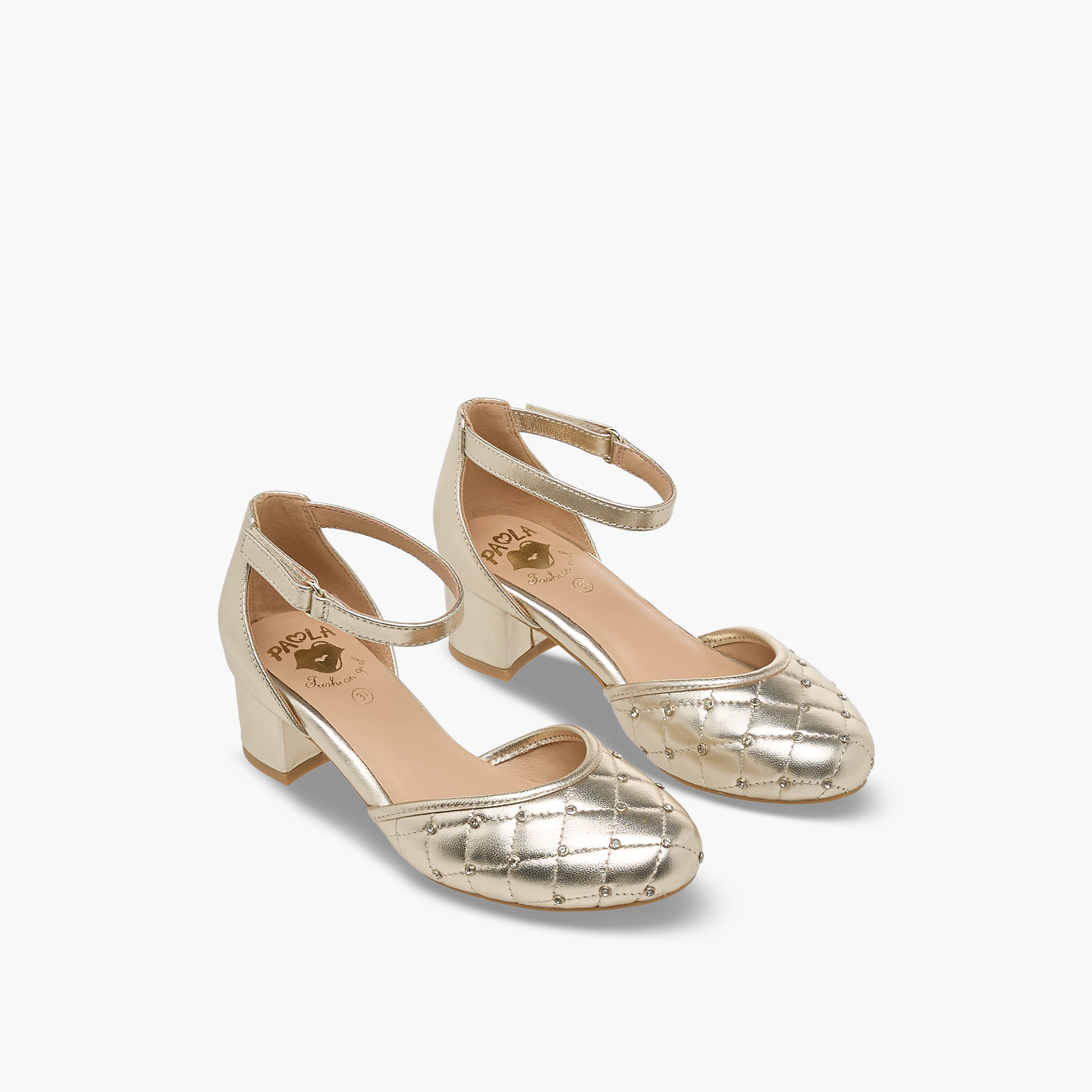 Pablosky Girls Block Heel Shoes-girls-shoes-sandals-image-1