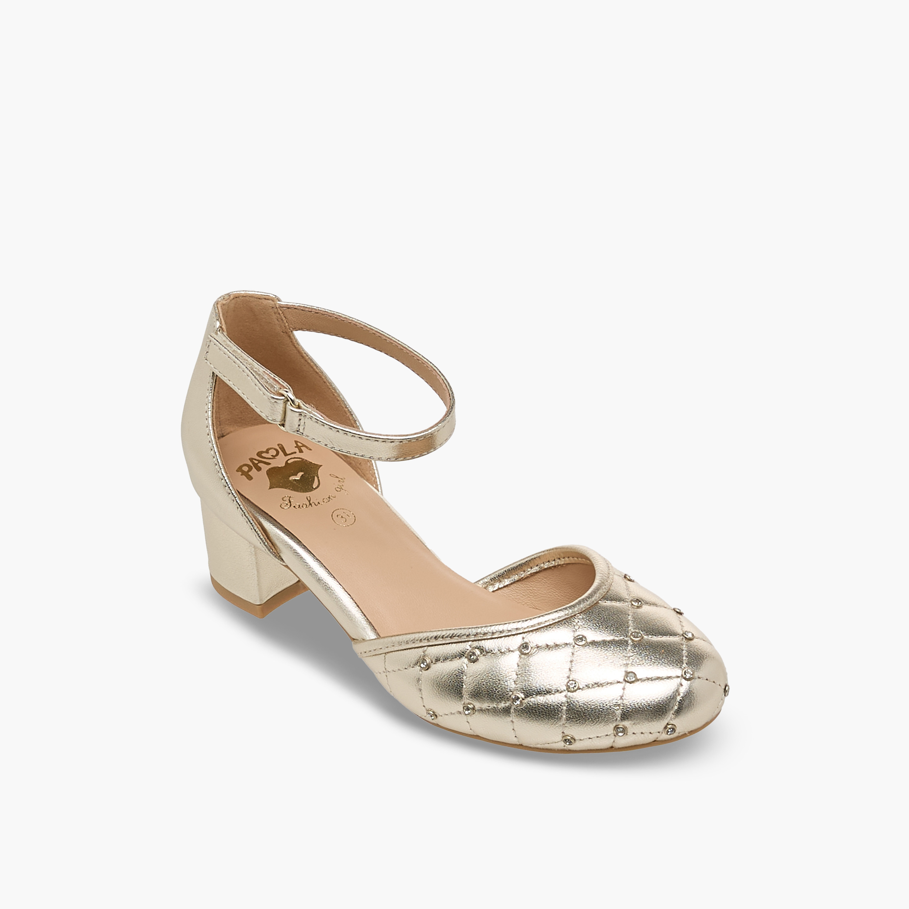 Pablosky Girls Block Heel Shoes-girls-shoes-sandals-image-2