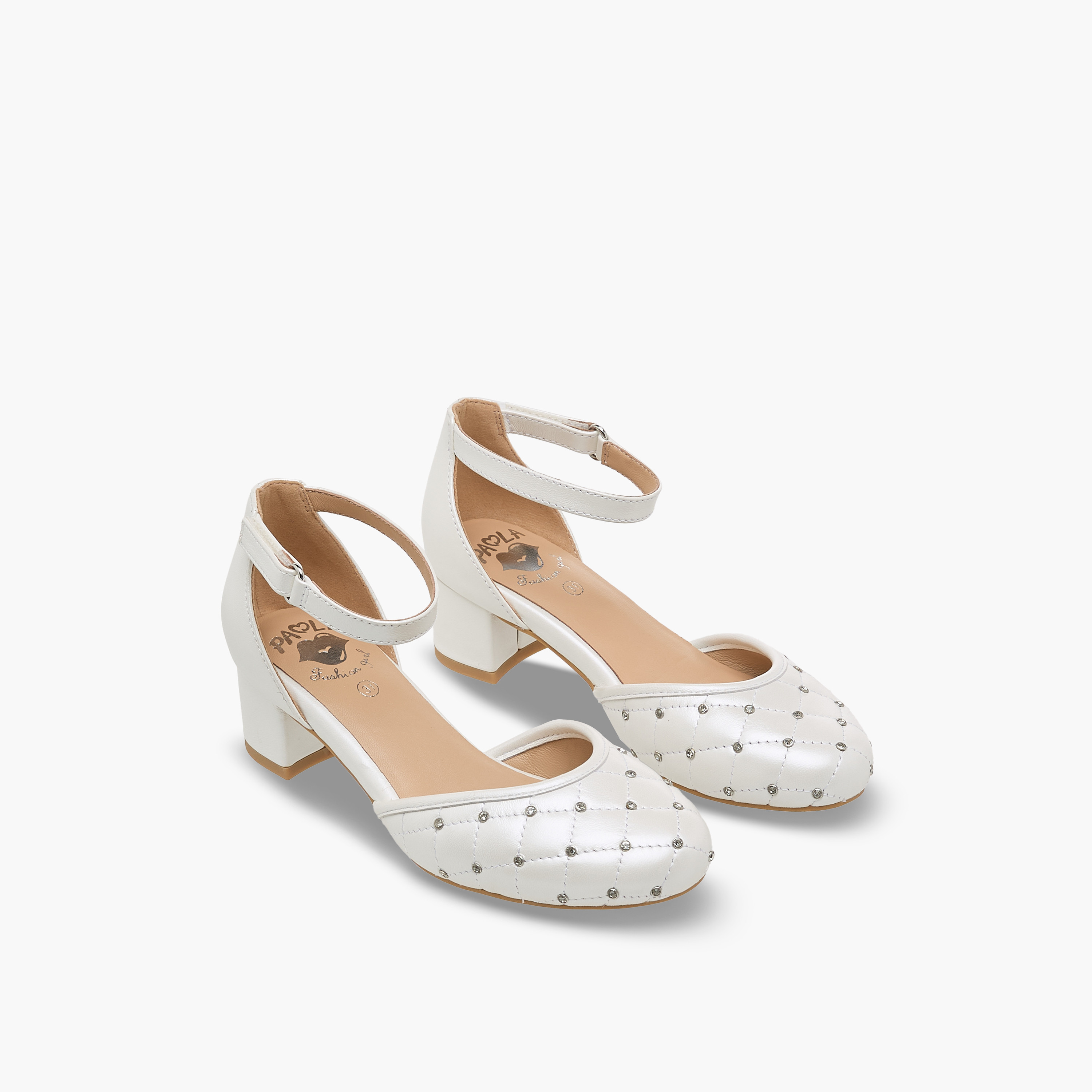 Pablosky Girls Block Heel Shoes-girls-shoes-sandals-image-1