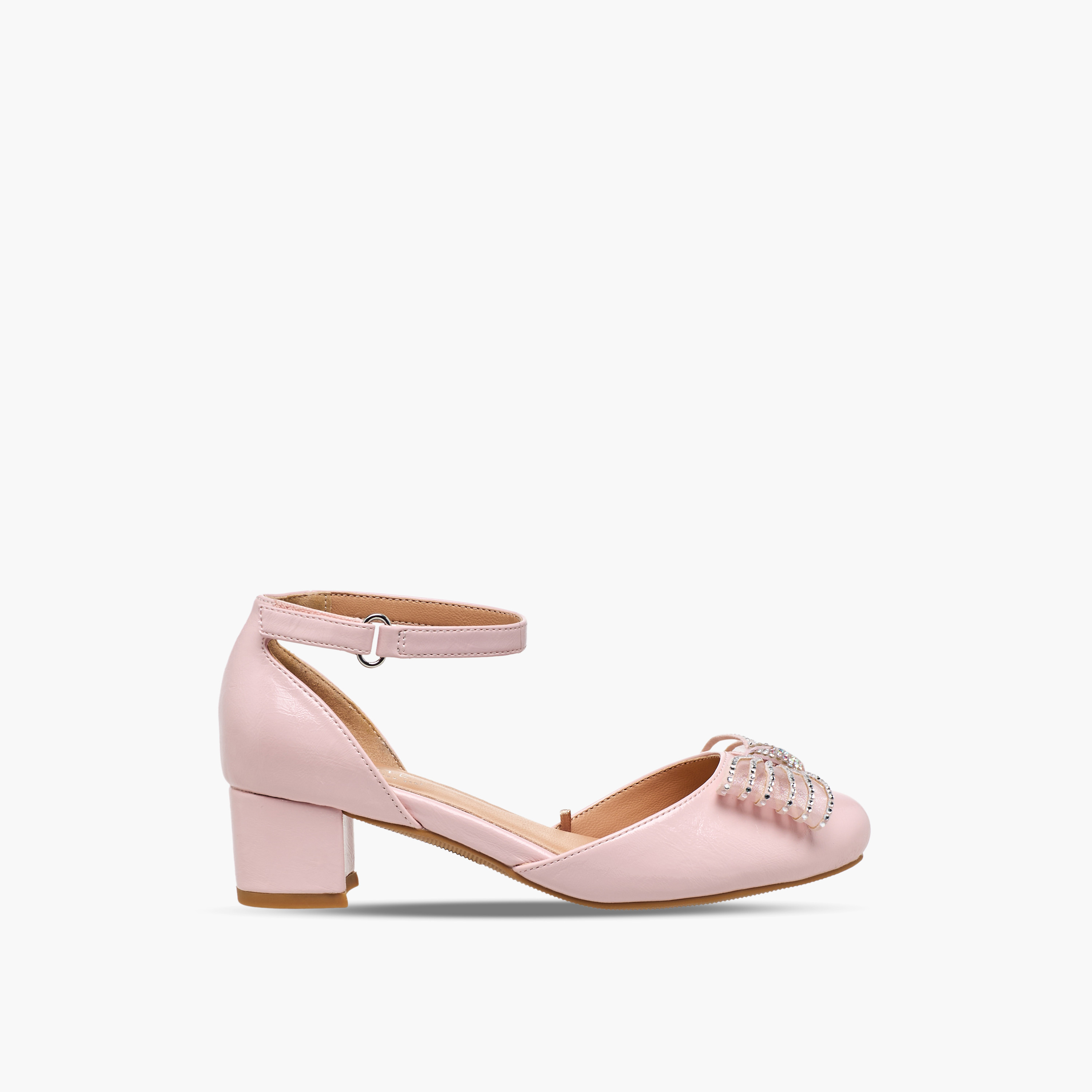 صندل بكعب عريض وبفيونكة مزينة للبنات من سيليست-girls-shoes-sandals-image-3