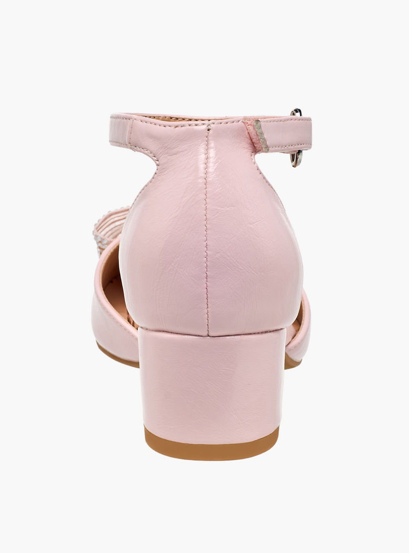 صندل بكعب عريض وبفيونكة مزينة للبنات من سيليست-girls-shoes-sandals-image-5
