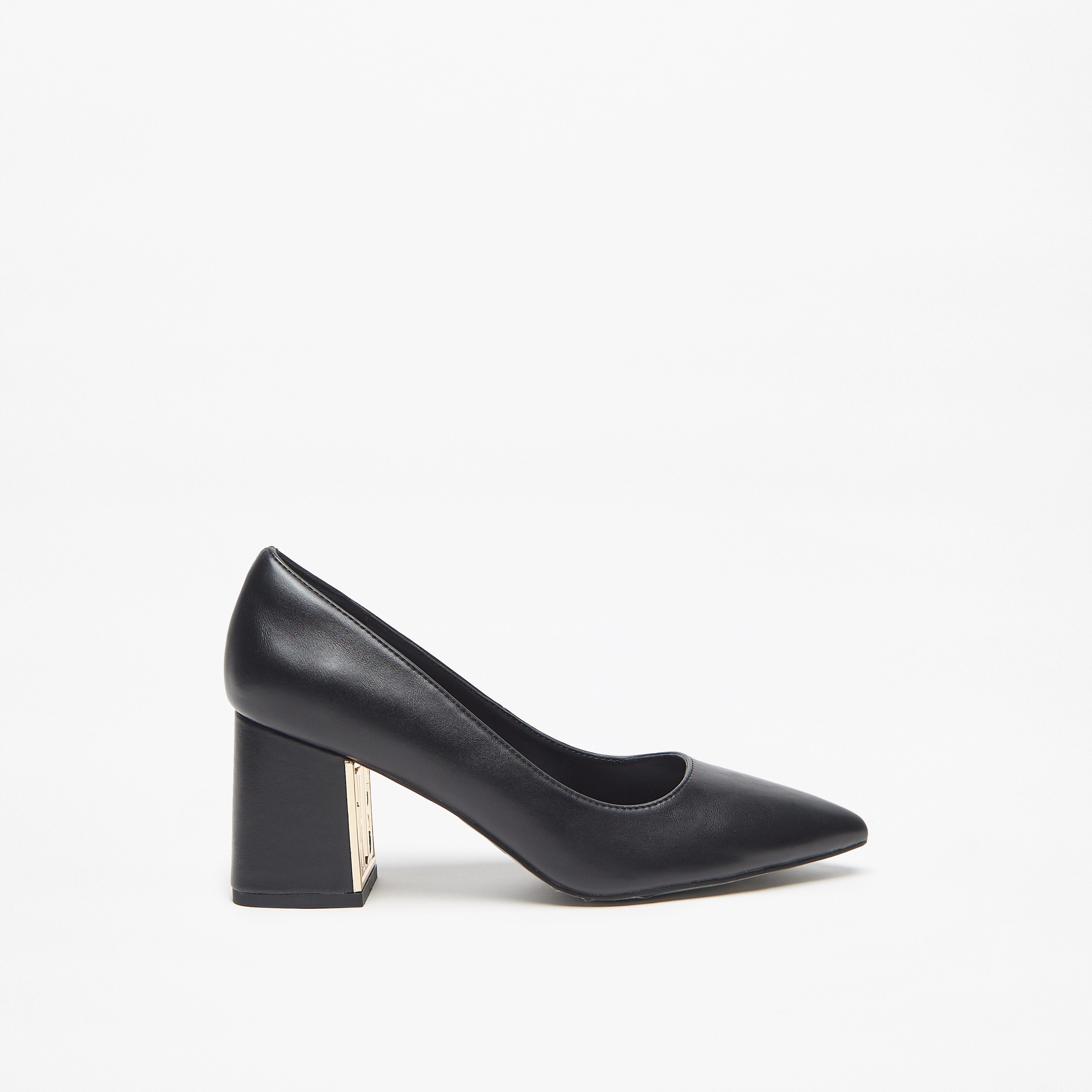 Black block 2024 heels pointed