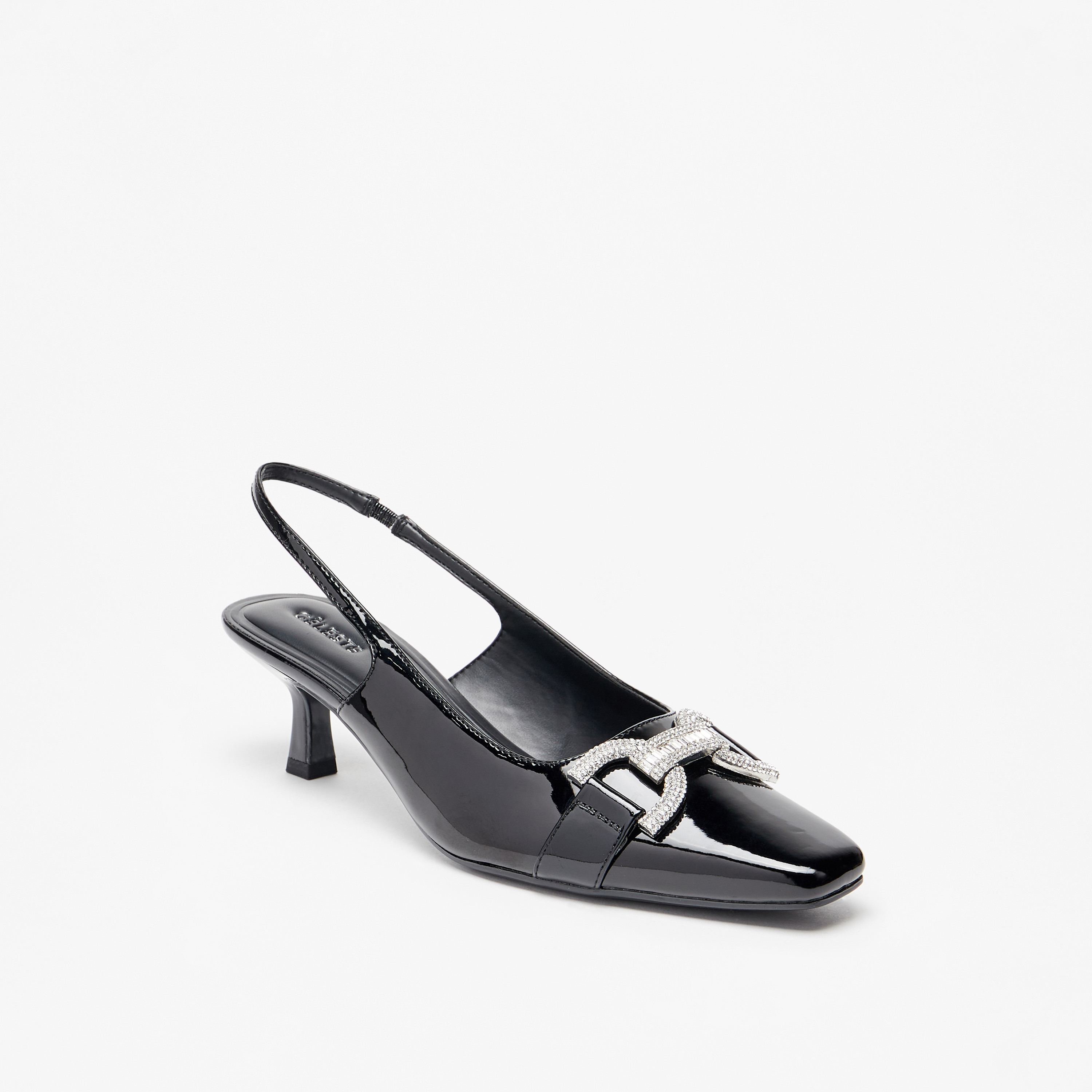 صندل مزيّن بحزام خلفي وكعب صغير للنساء من سيليست-women-shoes-heels-image-1