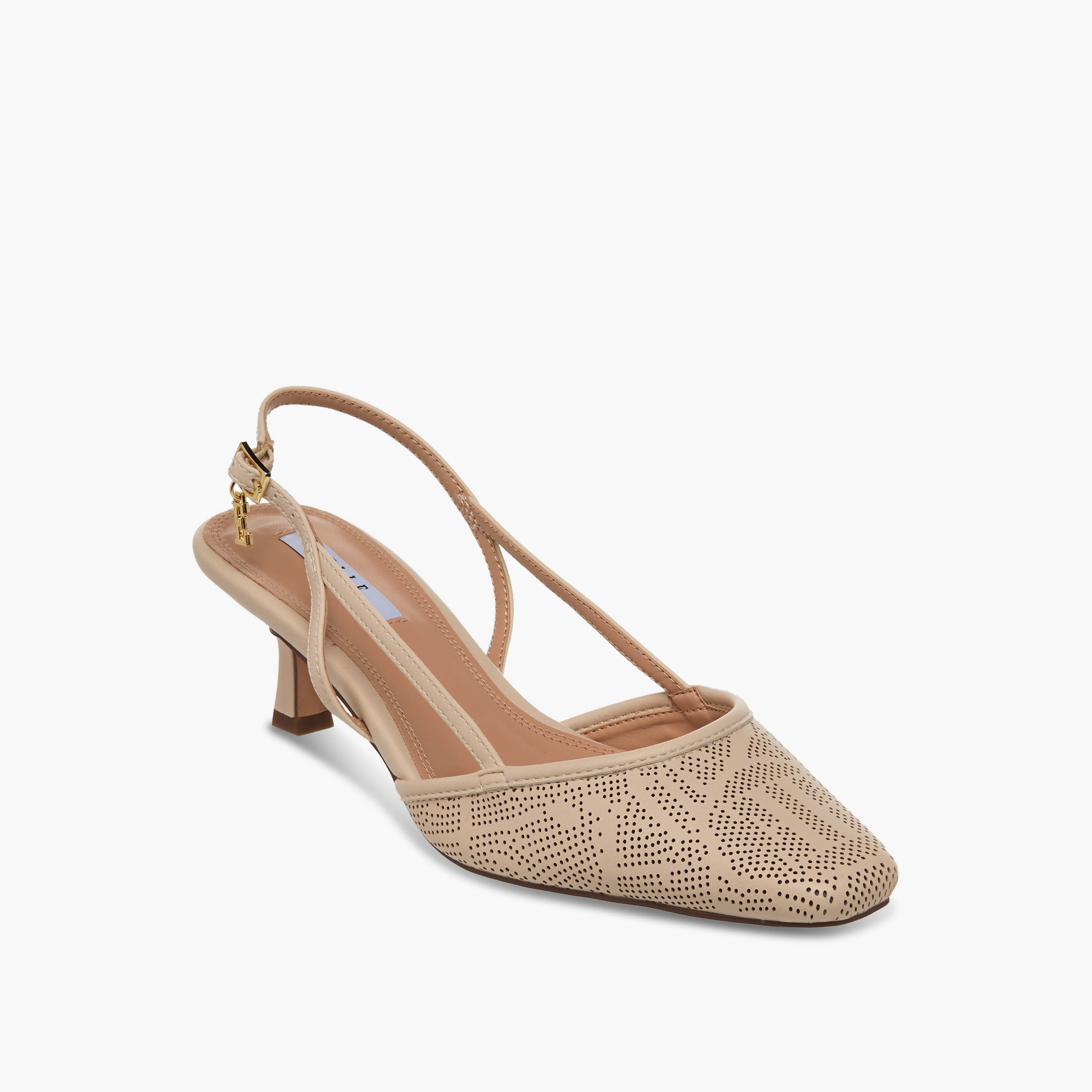 Elle Women Perforated Kitten Heel Sandals-women-shoes-sandals-heeled-image-2