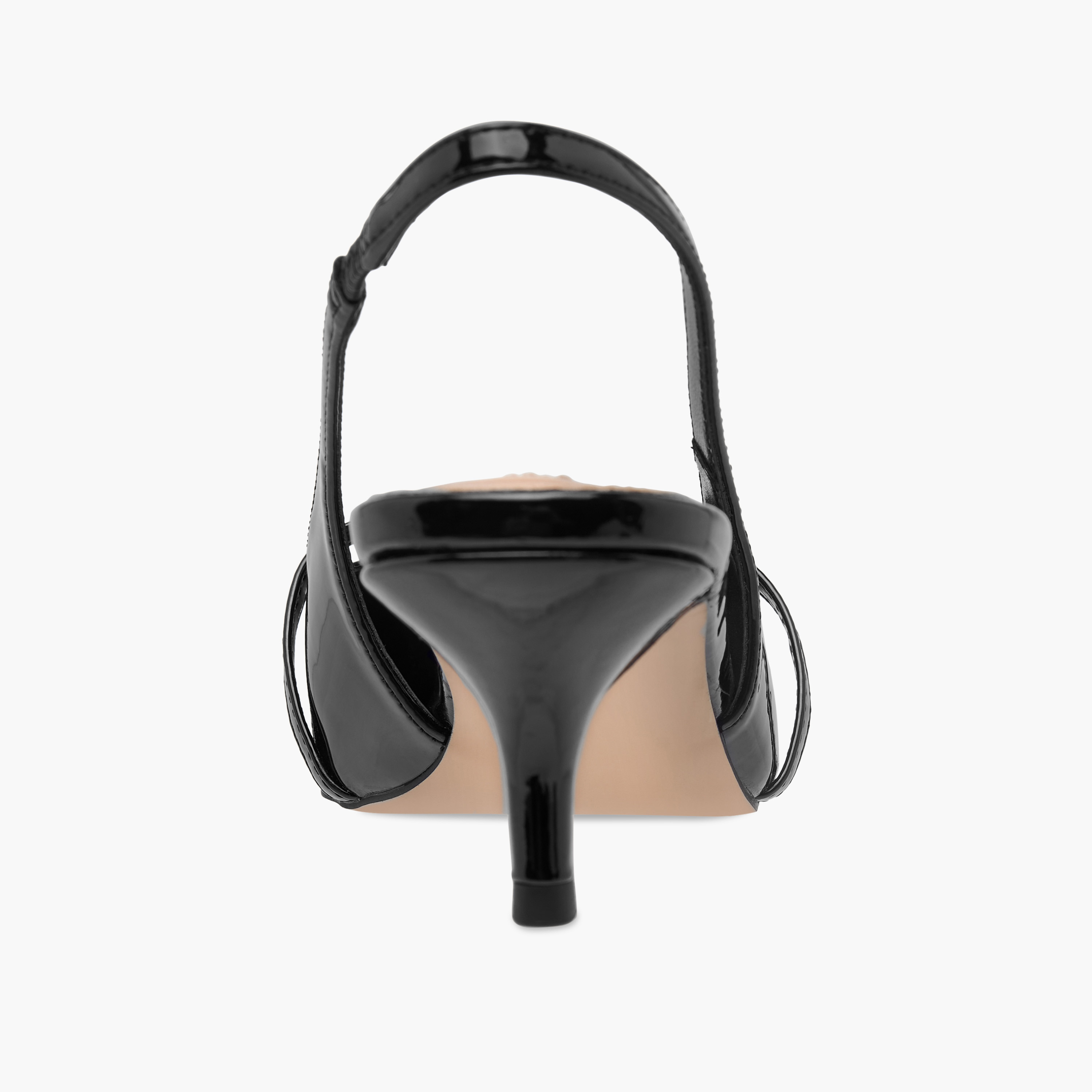 حذاء بحزام خلفي وكعب رفيع وتزيينات شعار للنساء من إيل-women-shoes-sandals-heeled-image-5