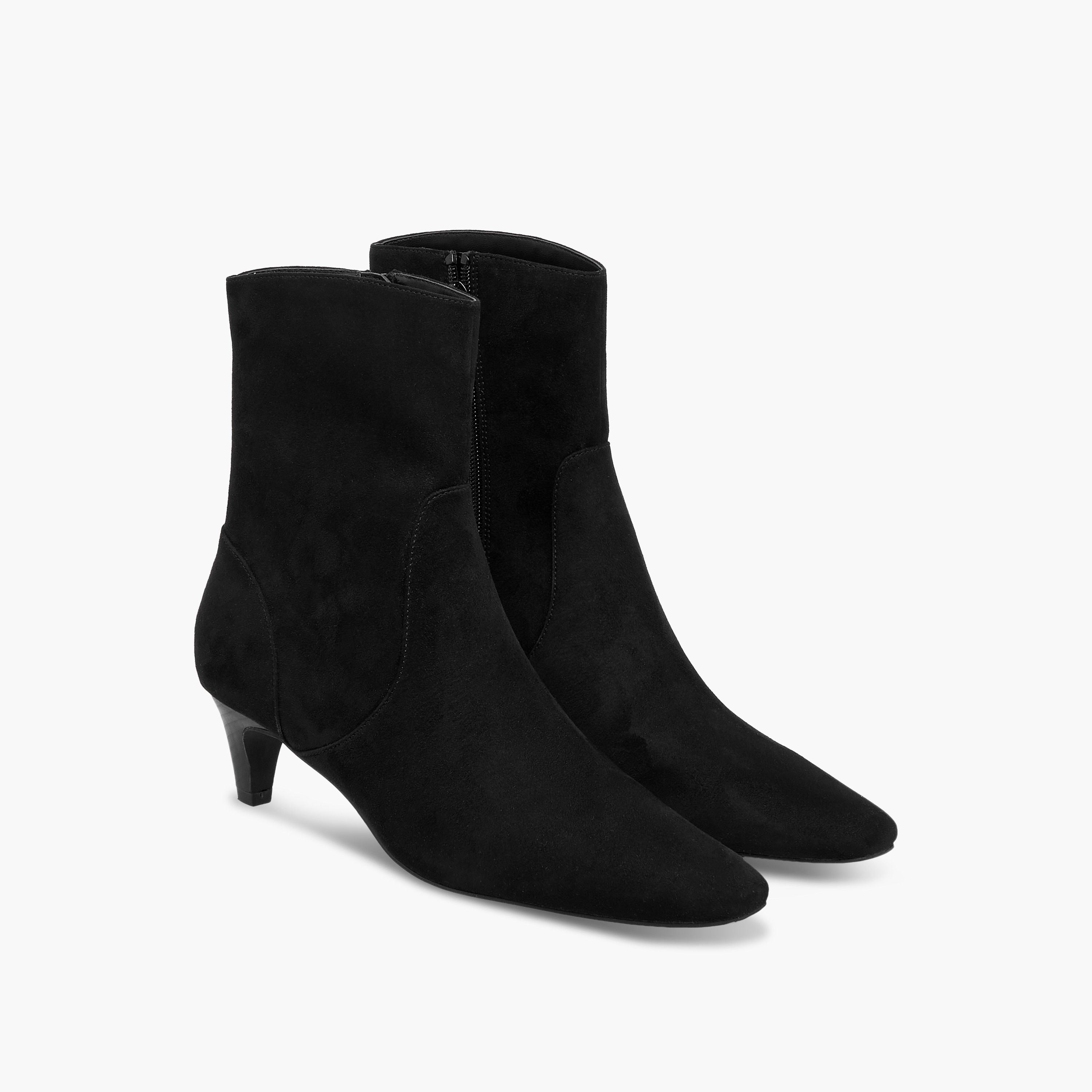 بوت كاحل بسحاب إغلاق وكعب صغير للنساء من سيليست-women-shoes-boots-image-1
