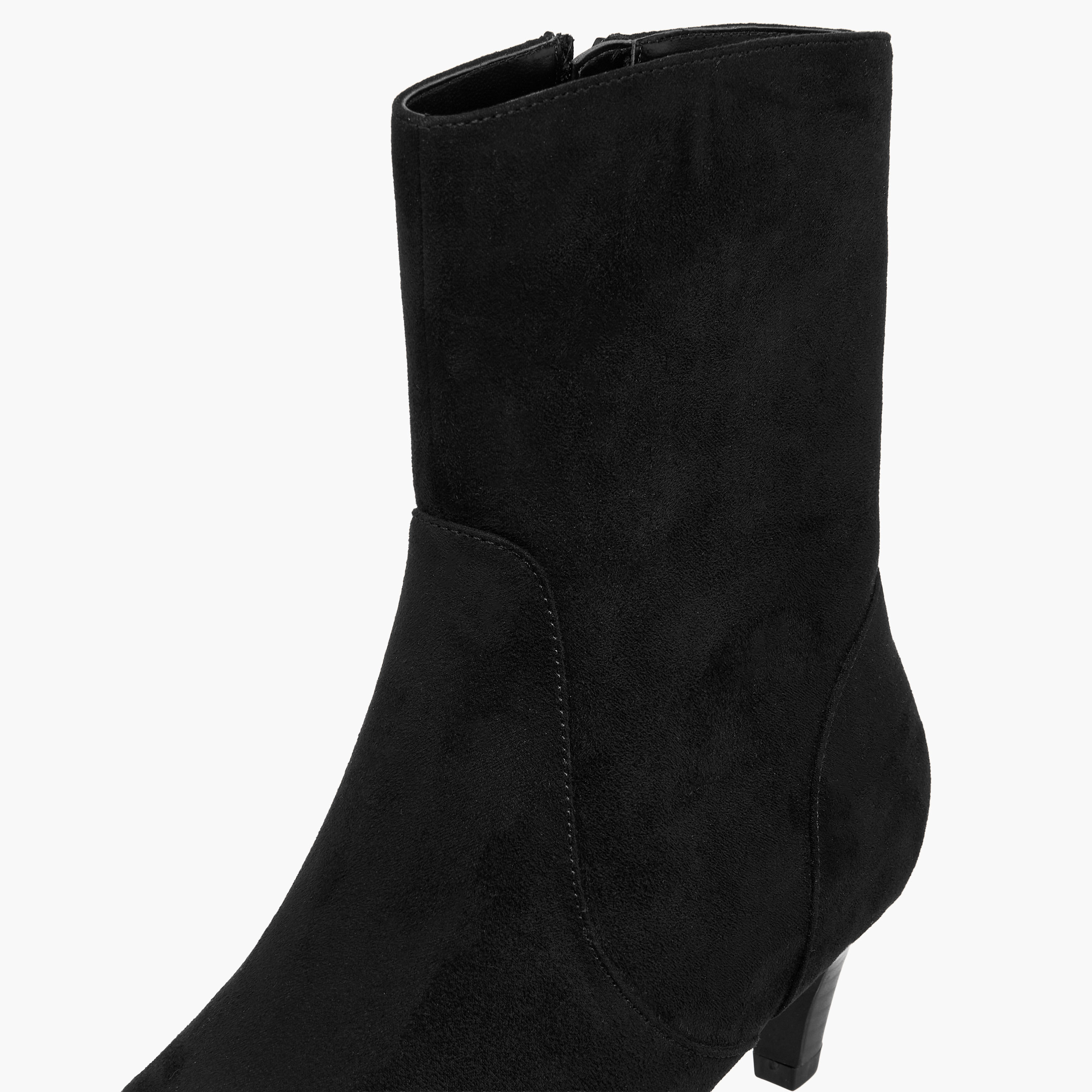 بوت كاحل بسحاب إغلاق وكعب صغير للنساء من سيليست-women-shoes-boots-image-4
