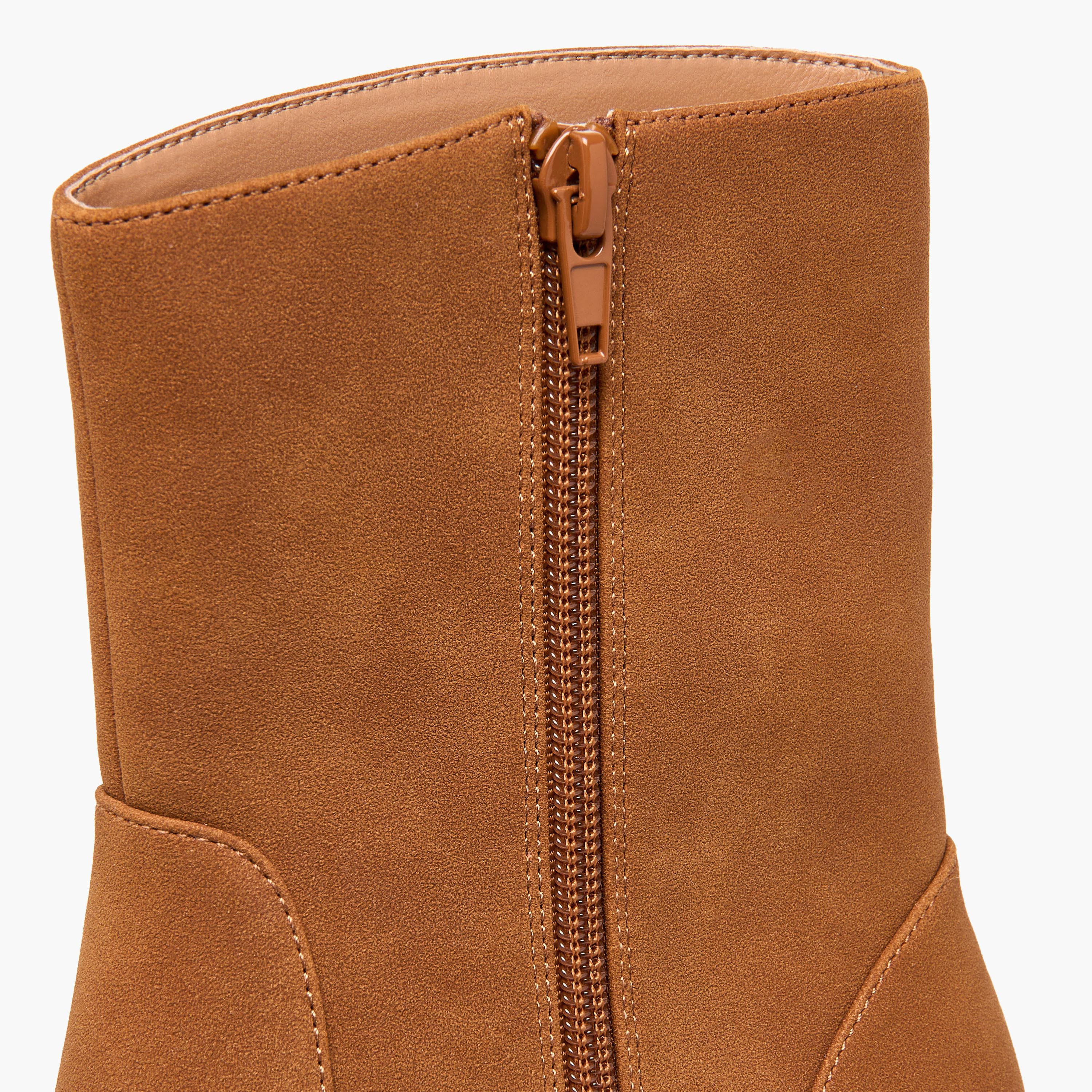 بوت كاحل بسحاب إغلاق وكعب صغير للنساء من سيليست-women-shoes-boots-image-5