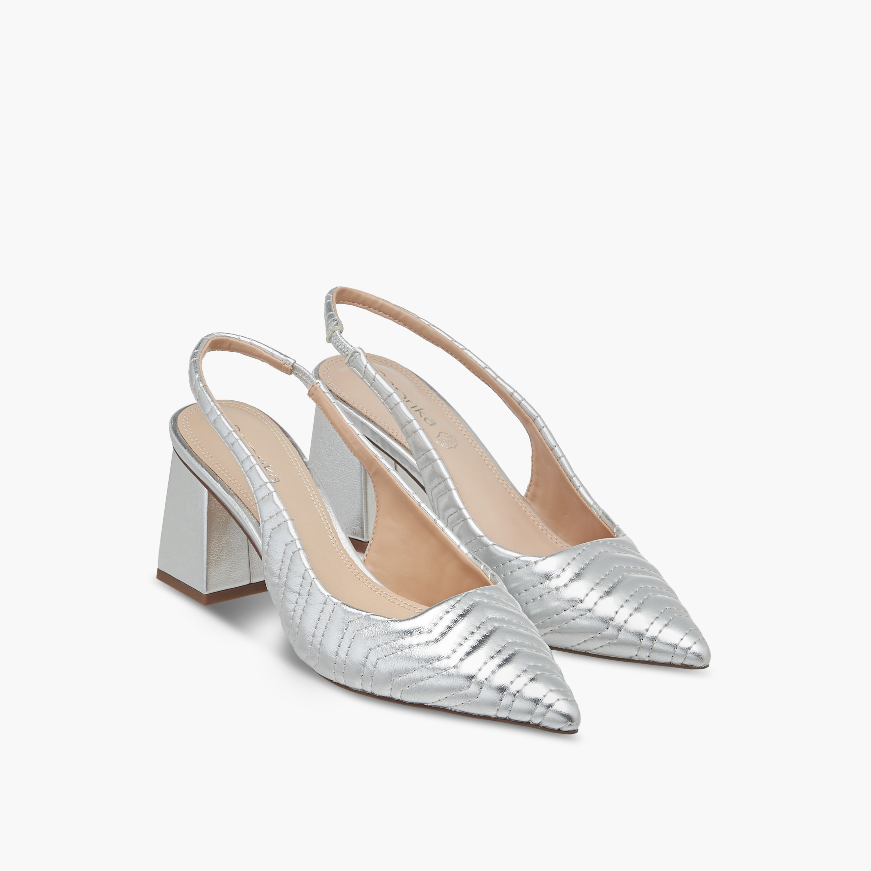 Paprika Quilted Slingback Mules with Block Heel-women-shoes-sandals-heeled-image-6