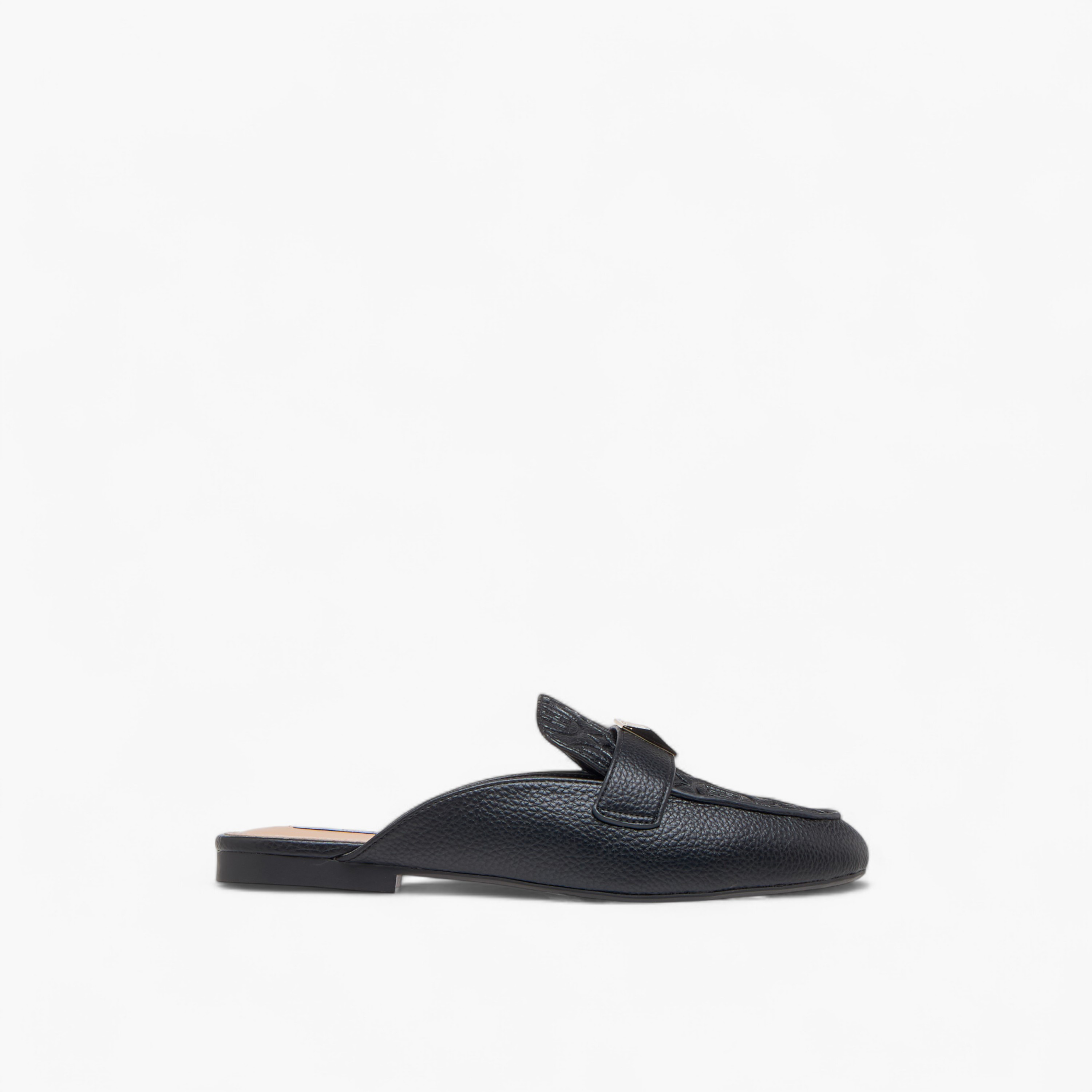 حذاء ميول سهل الارتداء بزينة ميتال ونقوش للنساء من إيل-women-shoes-flats-mules-image-3
