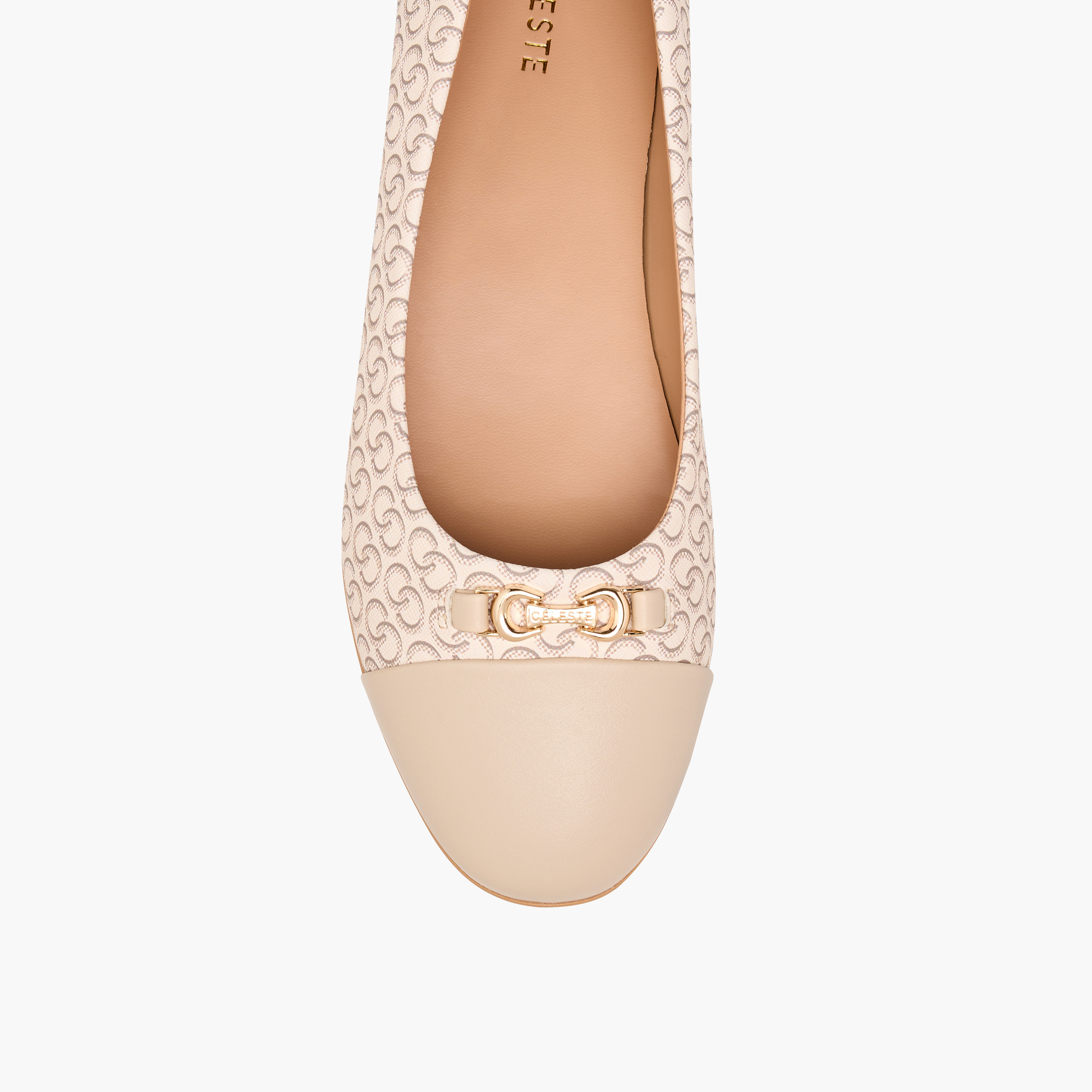 حذاء باليرينا سهل الارتداء بطبعات مونوجرام للنساء من سيليست-women-shoes-ballerinas-image-4