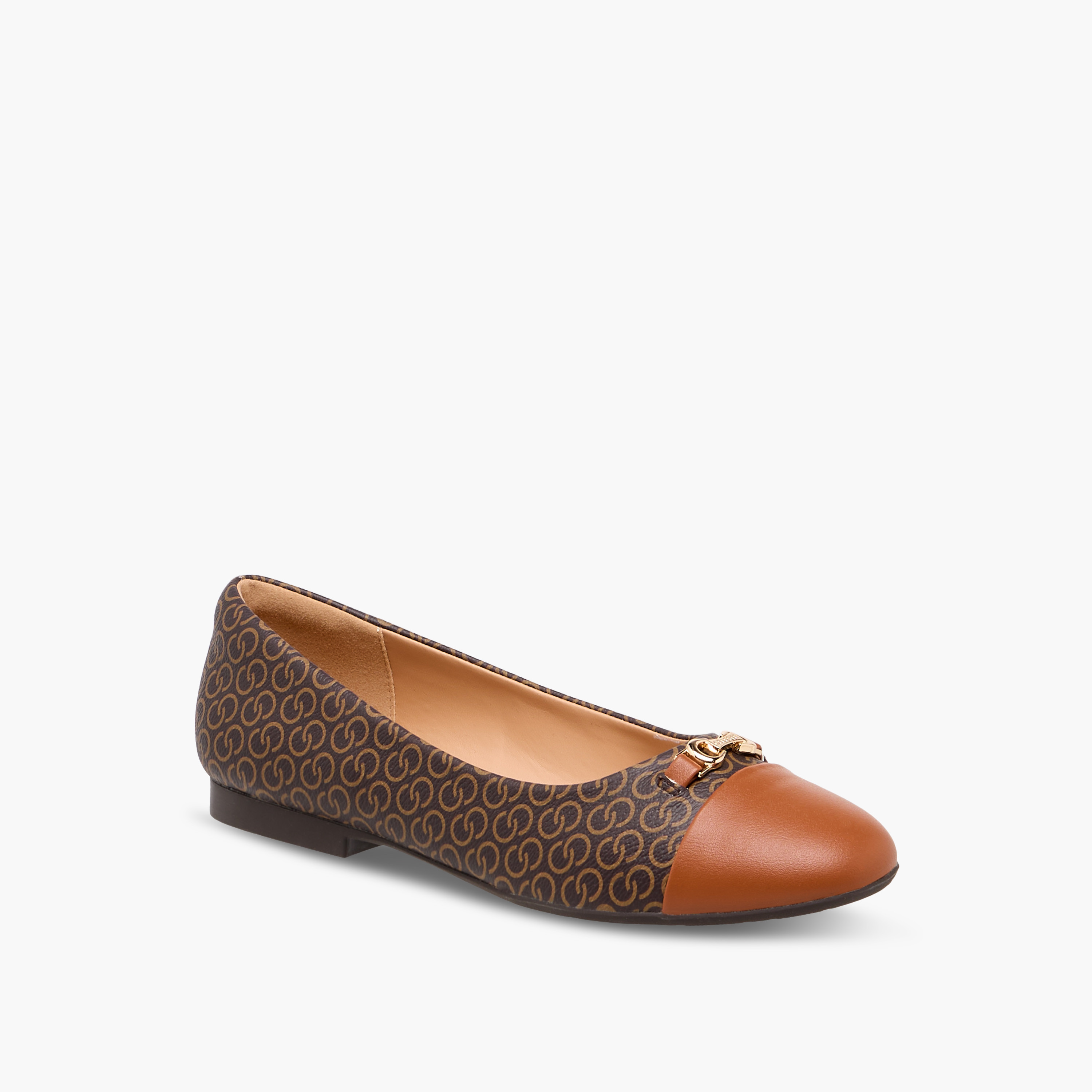 حذاء باليرينا سهل الارتداء بطبعات مونوجرام للنساء من سيليست-women-shoes-ballerinas-image-7