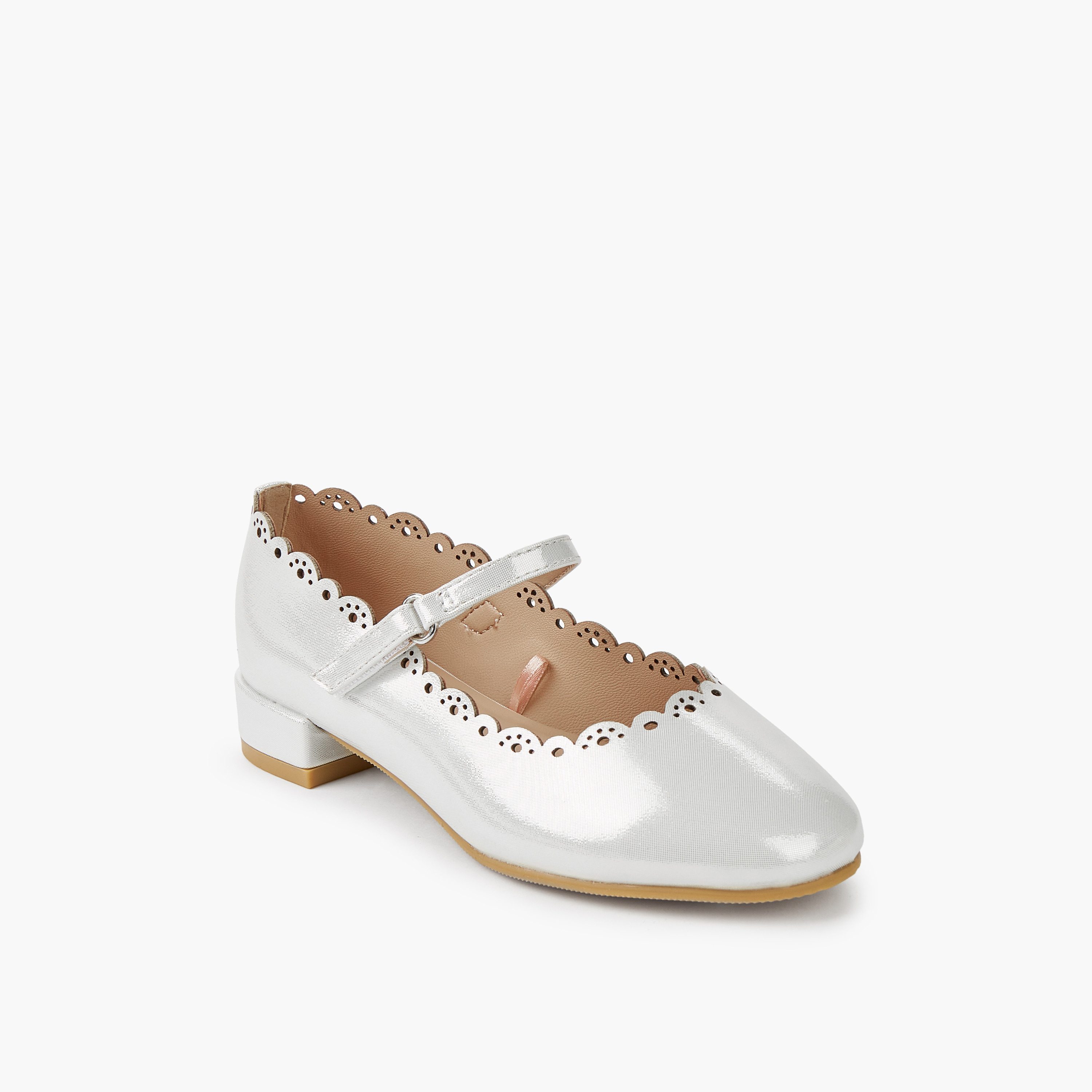 Celeste Girls Scalloped Block Heel Shoes-girls-shoes-maryjanes-image-2