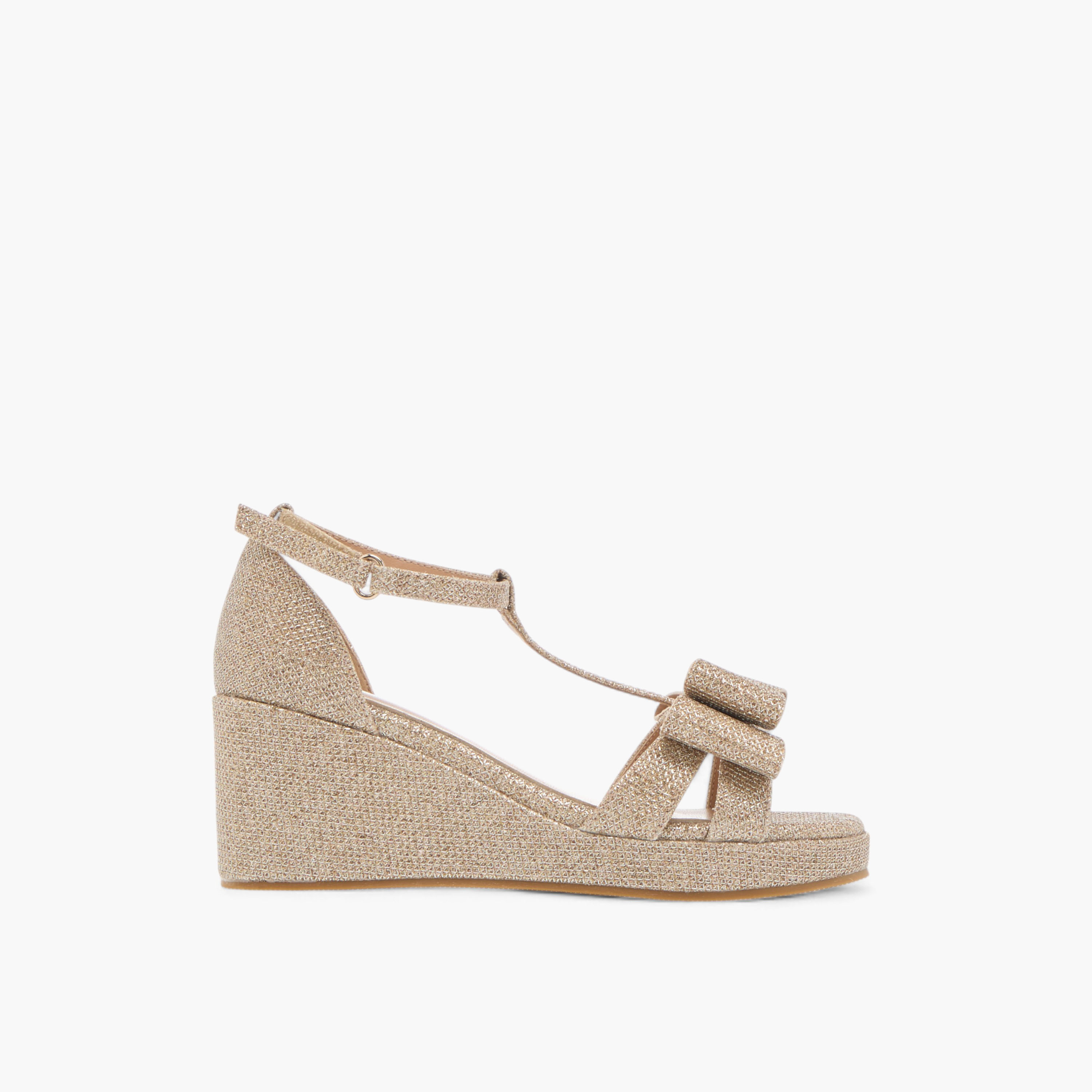 صندل ويدج بشريط إغلاق لاصق وتزيينات للبنات من سيليست-girls-shoes-sandals-image-3