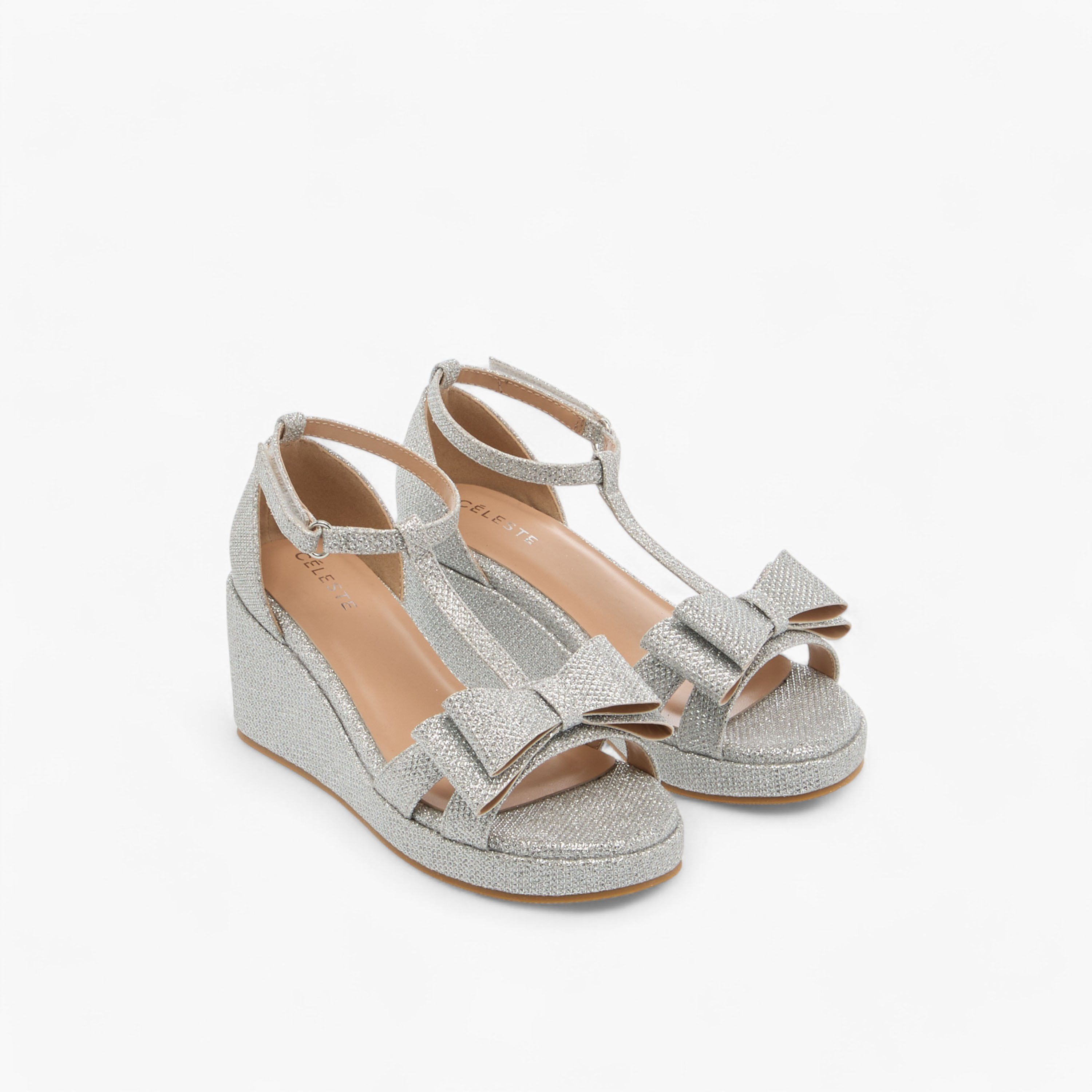 صندل ويدج بشريط إغلاق لاصق وتزيينات للبنات من سيليست-girls-shoes-sandals-image-6
