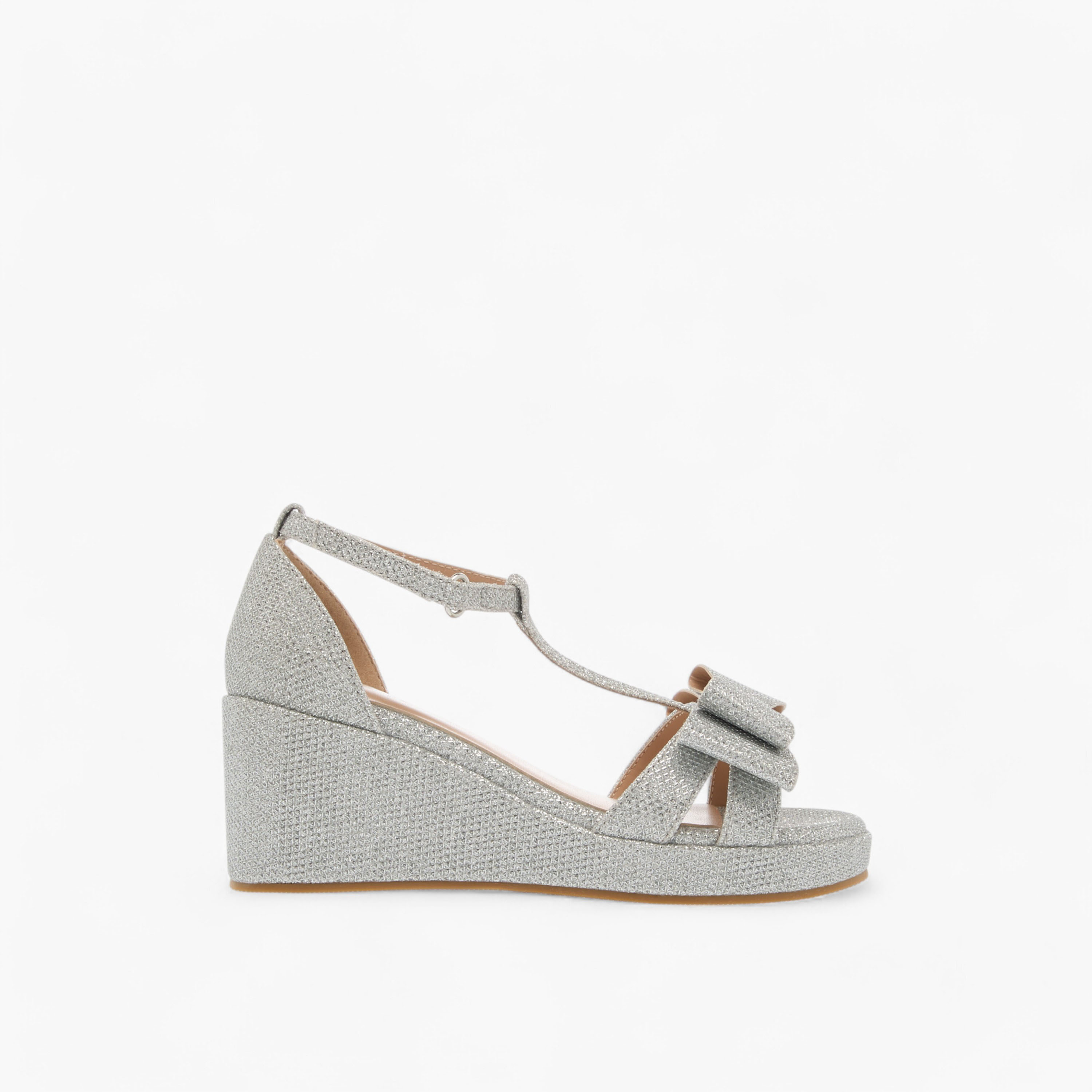 Celeste Girls' Embellished Wedge Sandals with Hook and Loop Closure-girls-shoes-sandals-image-3