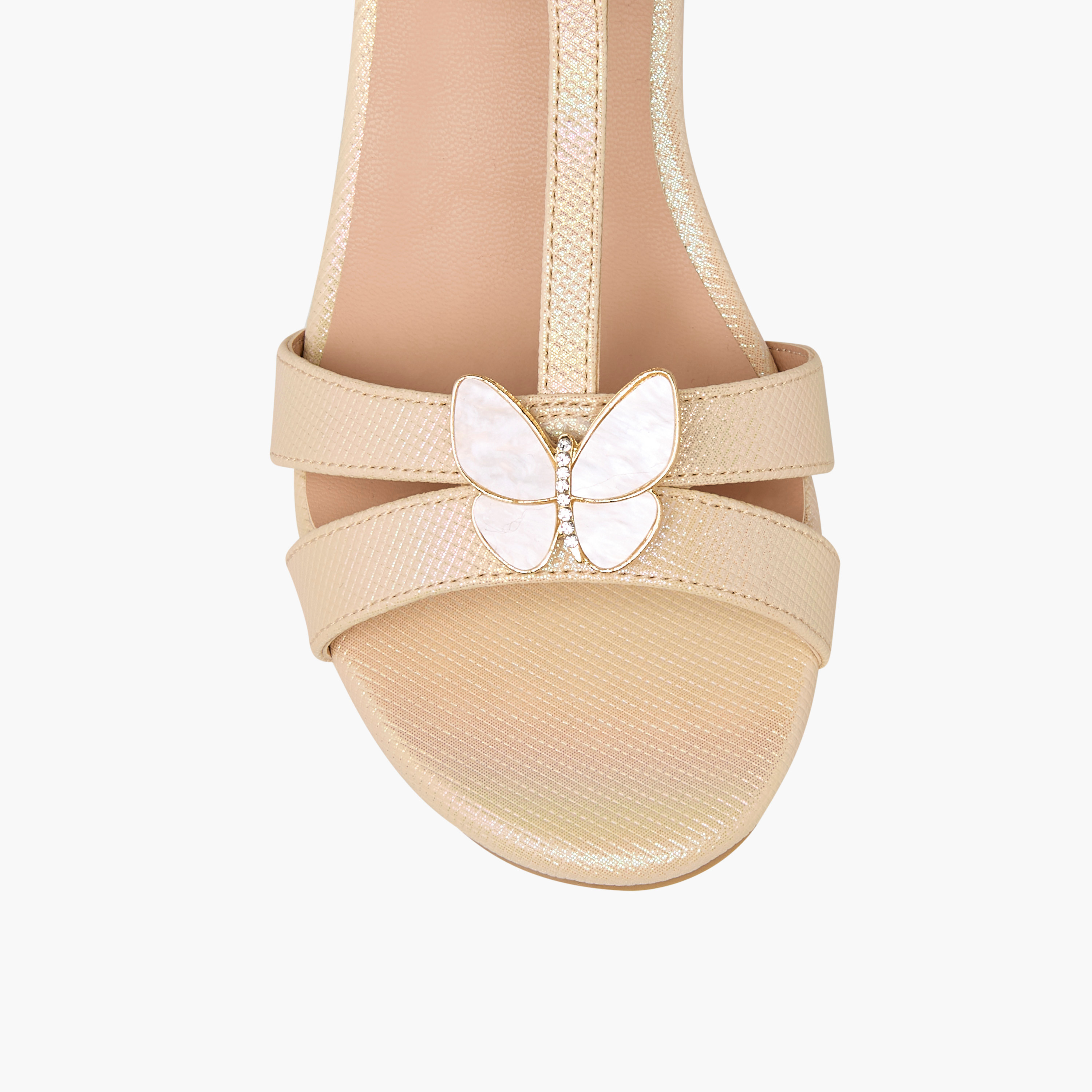 صندل بكعب سميك وشريط إغلاق لاصق وزينة فراشة للبنات من سيليست-girls-shoes-sandals-image-4