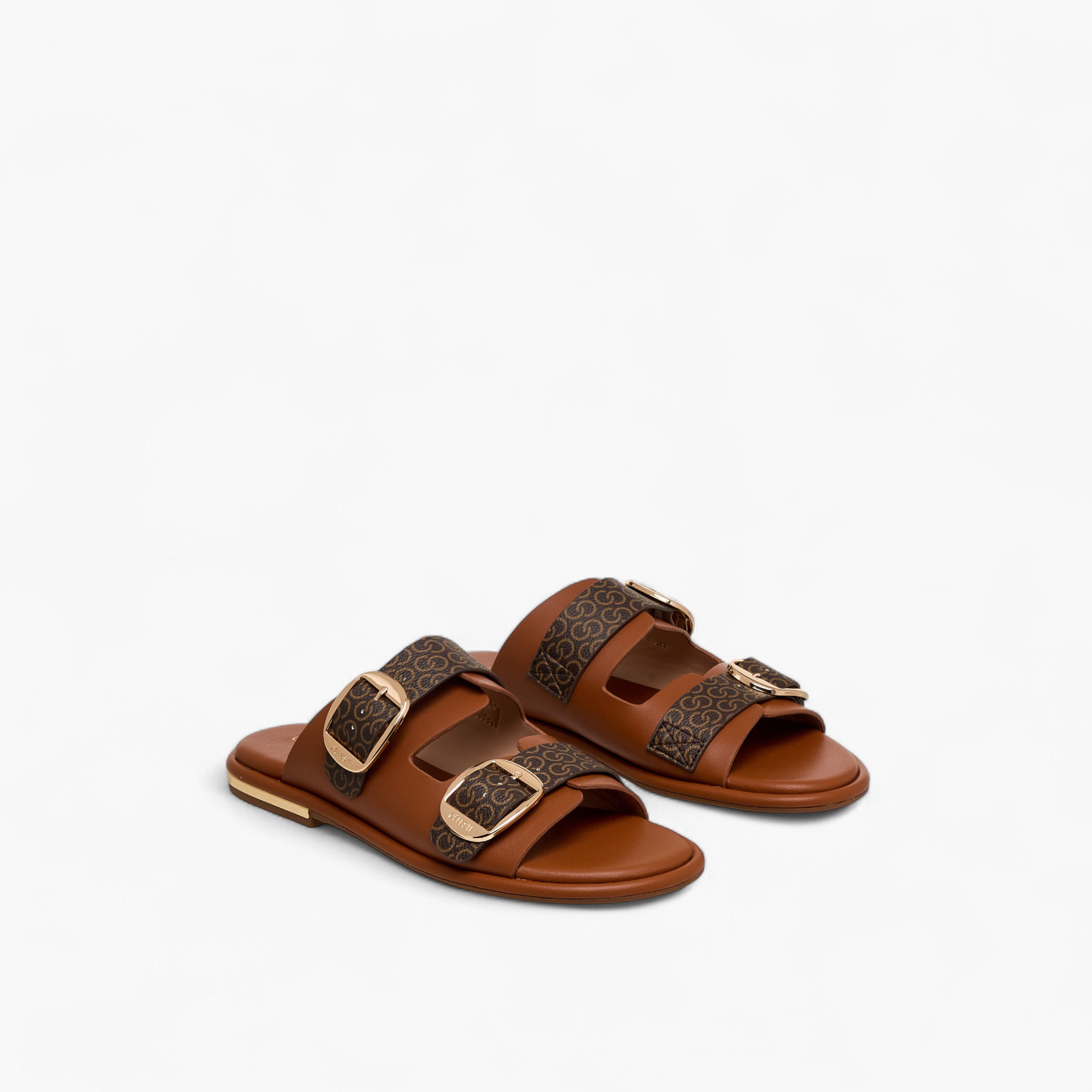 Celeste Women Monogram Print Sandals-women-shoes-flats-sandals-image-1