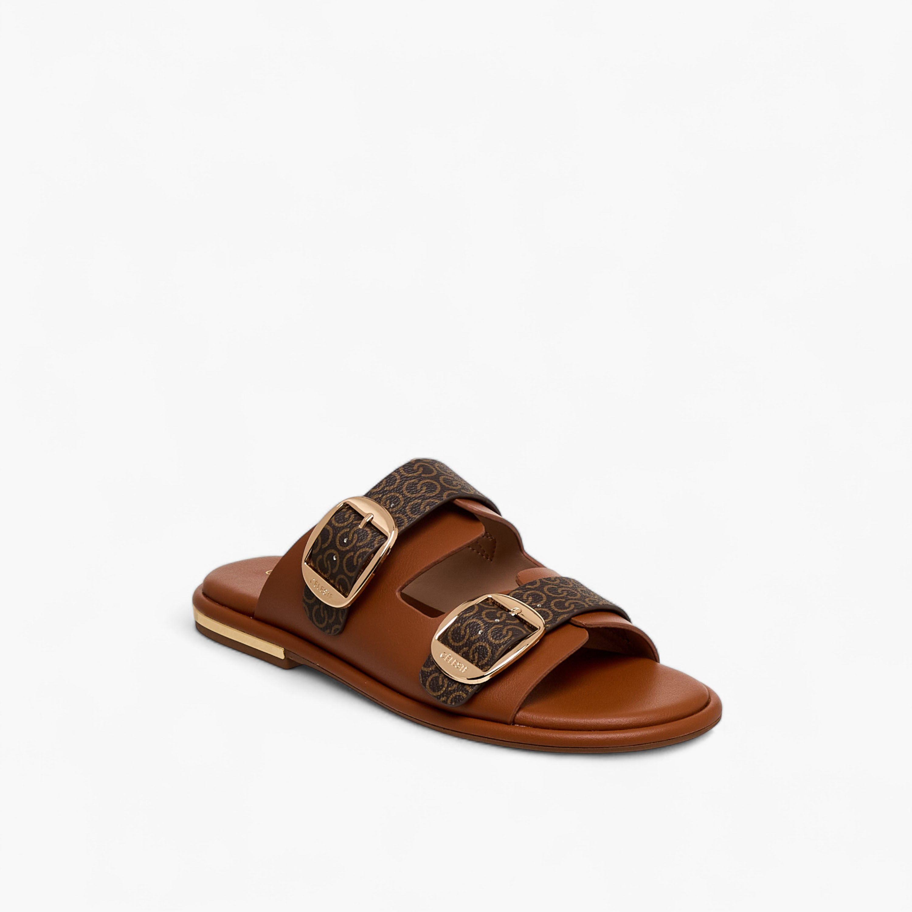 Celeste Women Monogram Print Sandals-women-shoes-flats-sandals-image-2