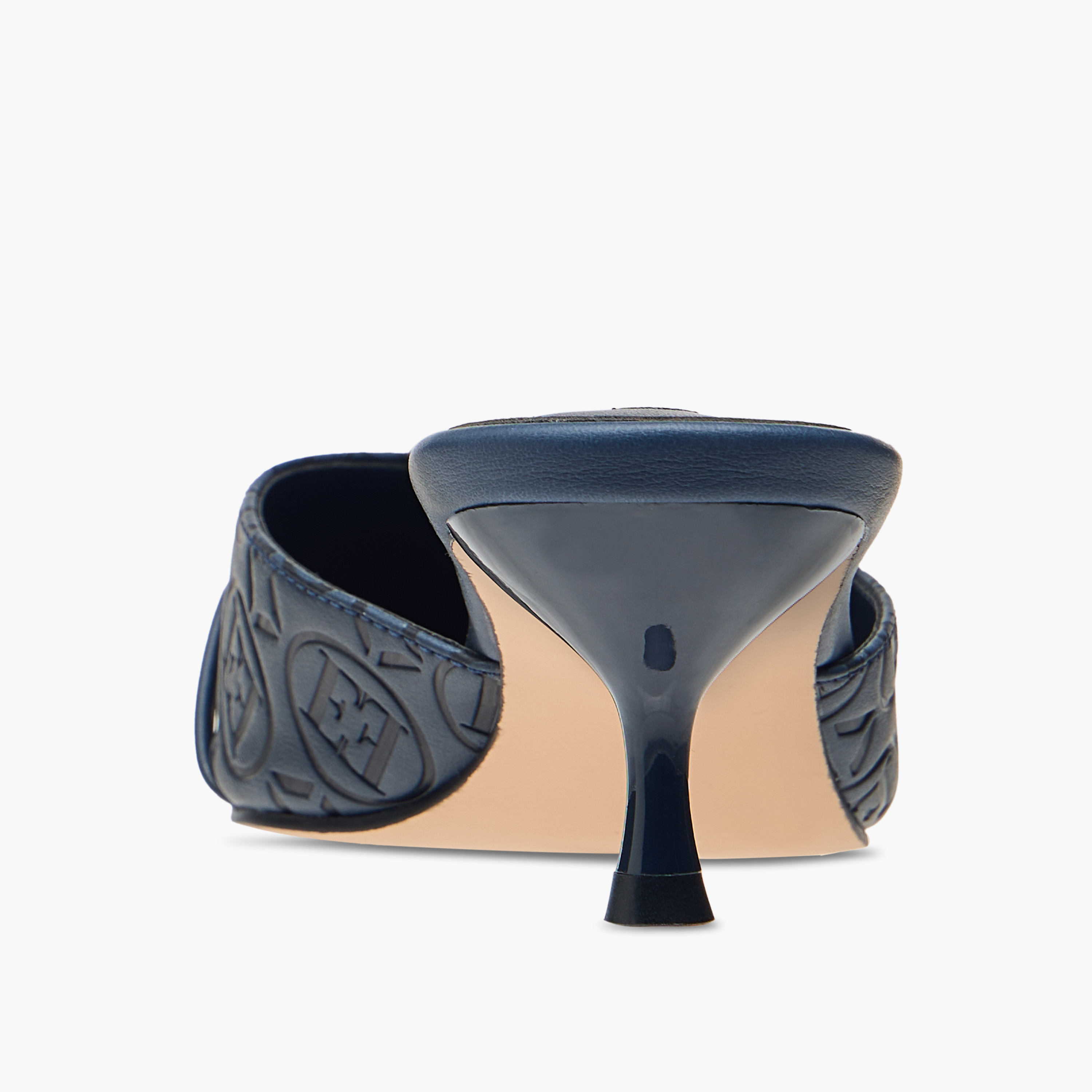 حذاء ميول سهل الارتداء بتفاصيل مونوجرام وكعب صغير للنساء من إيل-women-shoes-sandals-heeled-image-5