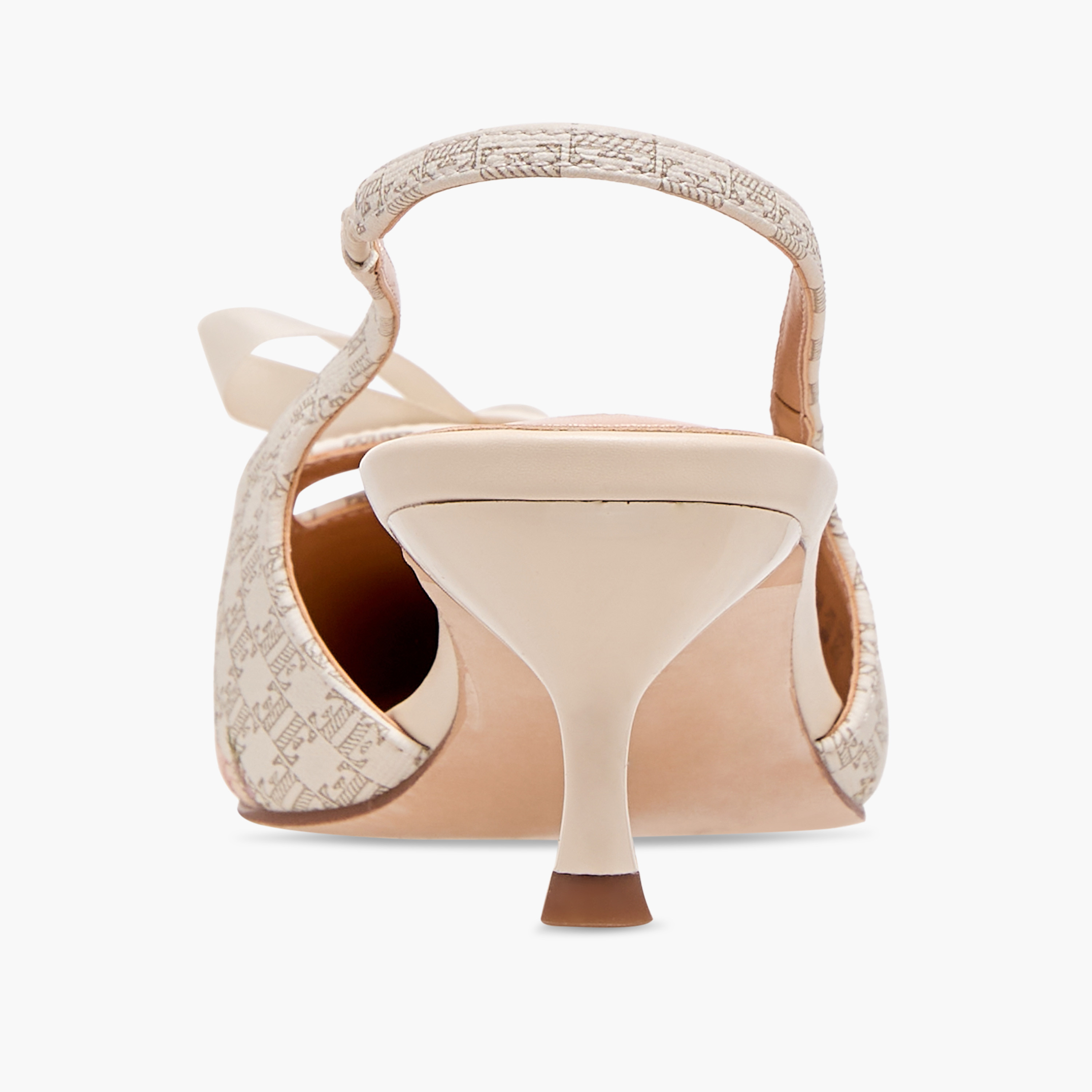 حذاء بكعب صغير وحزام خلفي وطبعات مونوجرام للنساء من إيل-women-shoes-heels-image-5