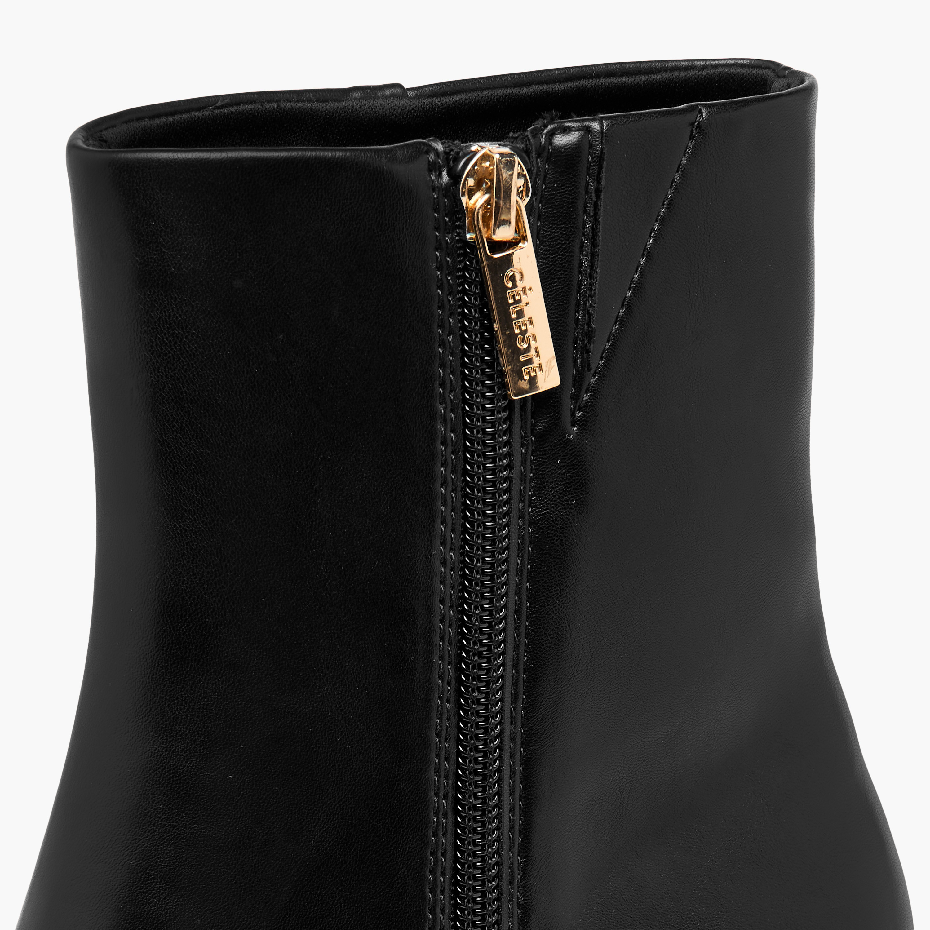 Celeste Women's Ankle Boots with Zip Closure and Block Heels-women-shoes-boots-image-5