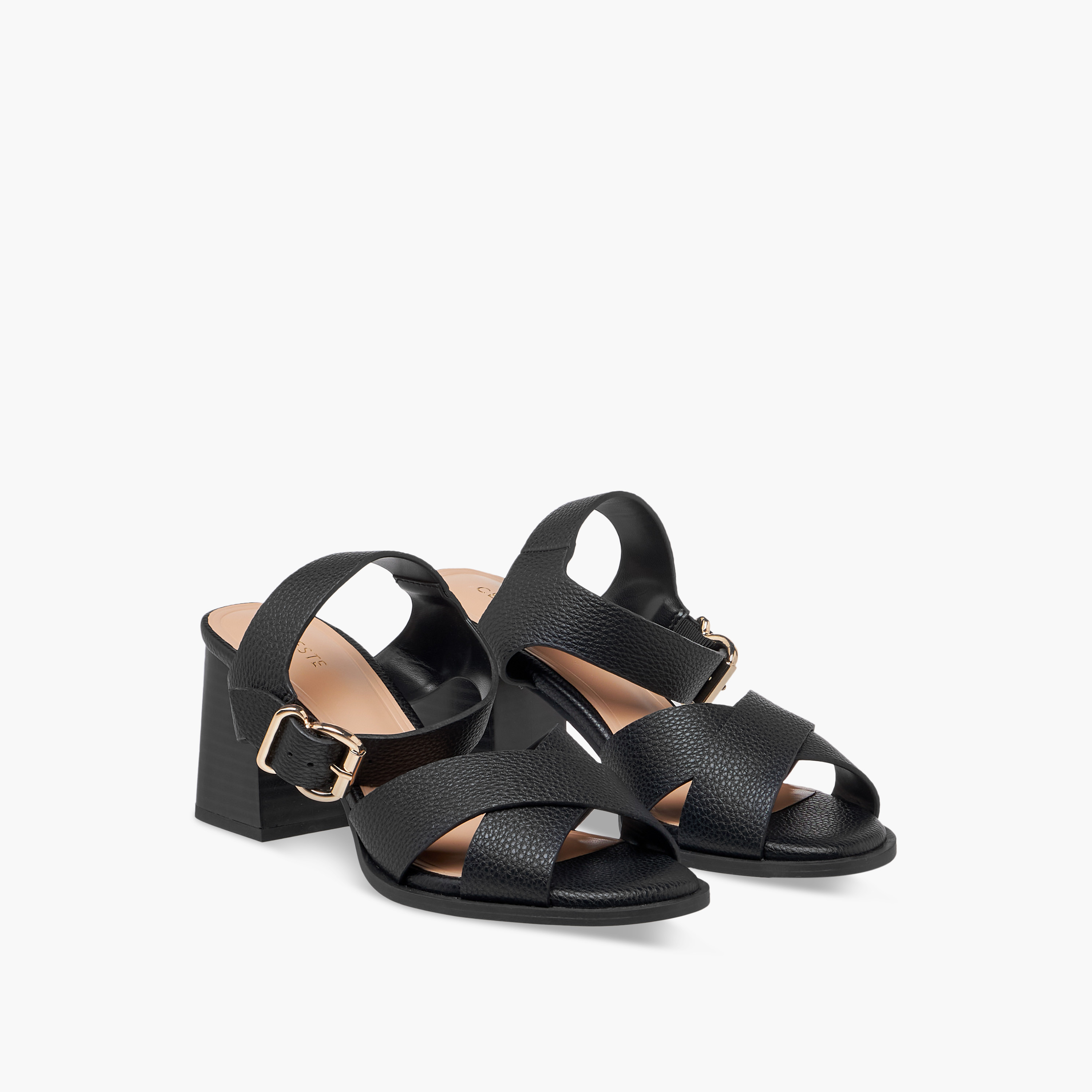 Celeste Women's Strappy Sandals with Block Heels and Buckle Closure-women-shoes-sandals-heeled-image-6