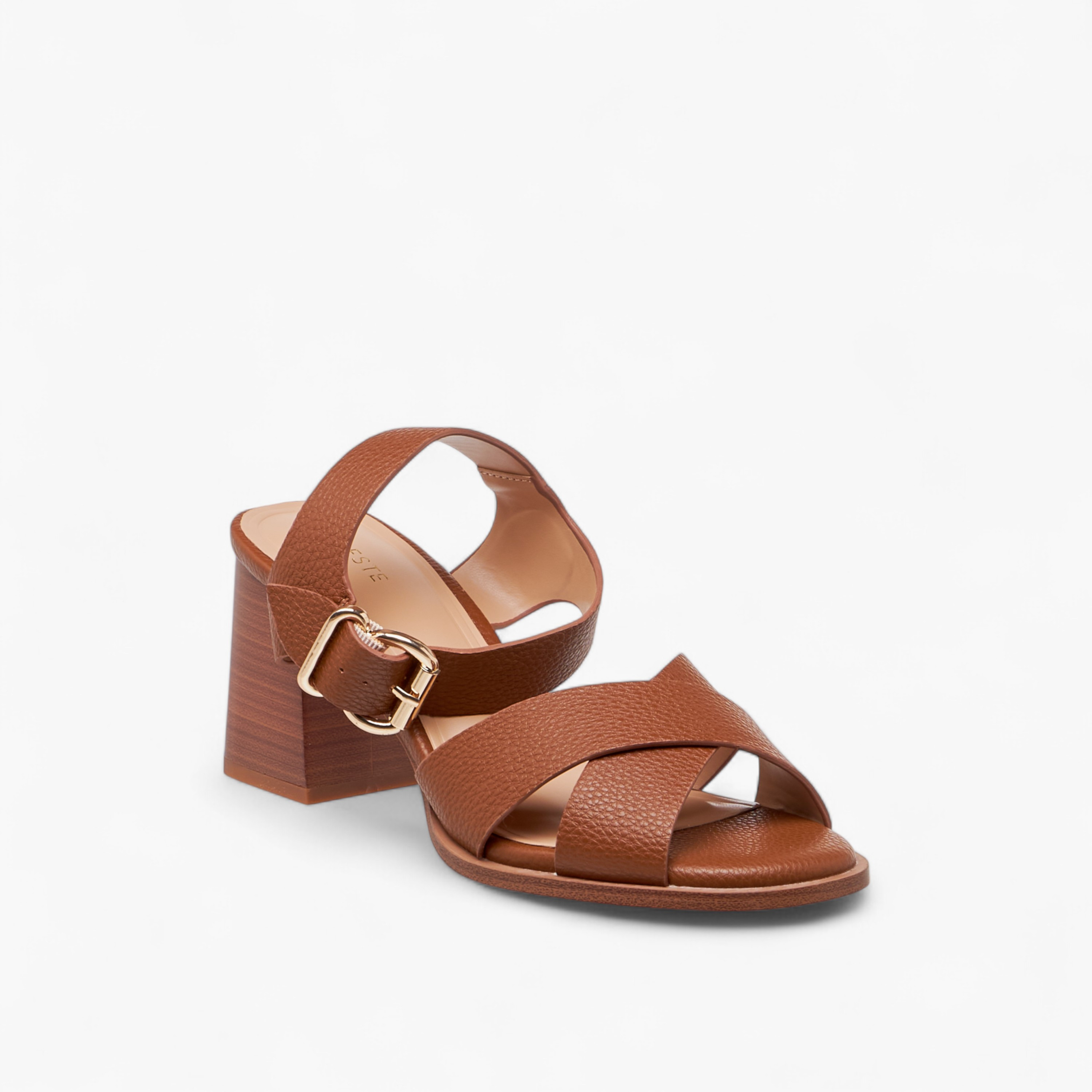 Celeste Women's Strappy Sandals with Block Heels and Buckle Closure-women-shoes-sandals-heeled-image-2