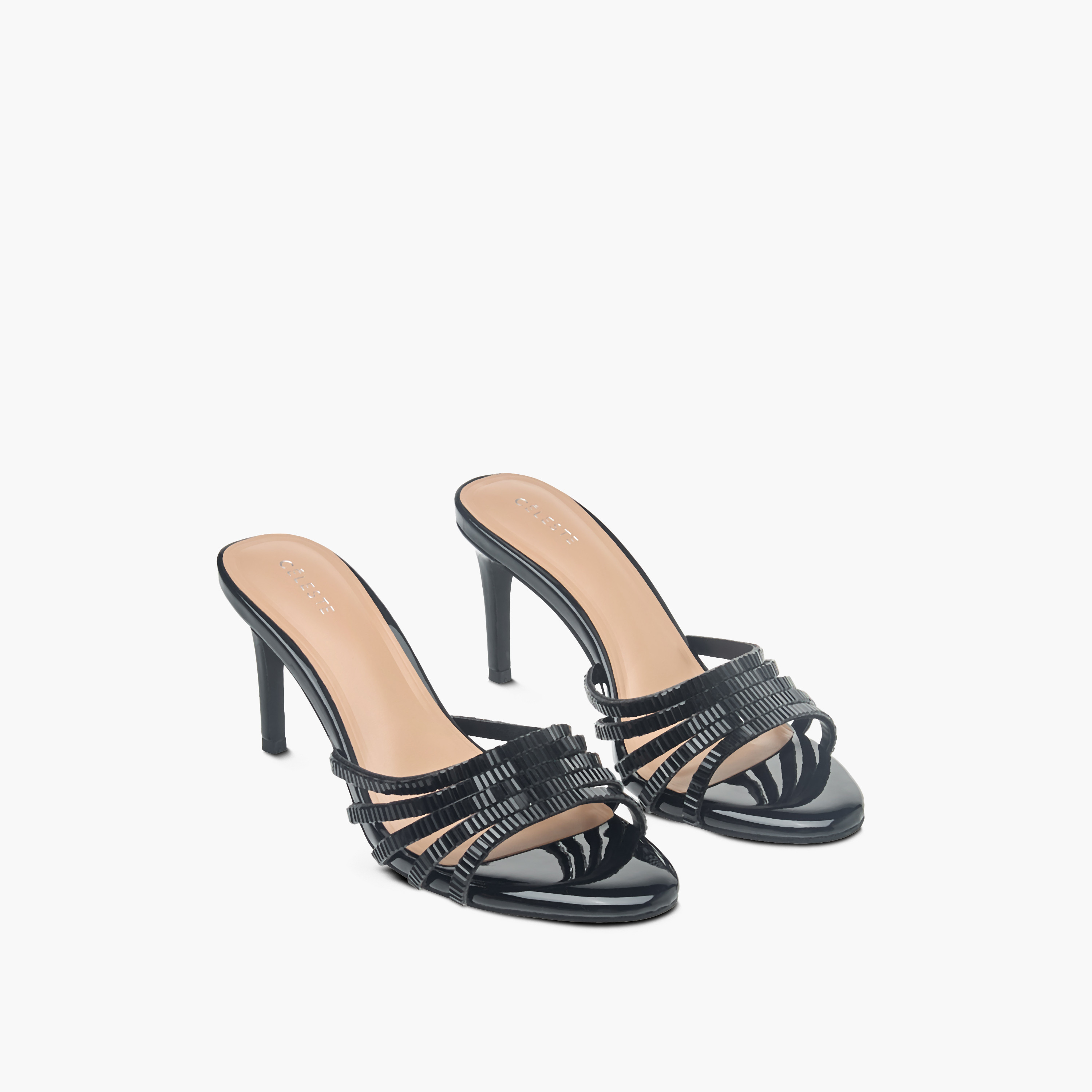 Celeste Women's Embellished Slip-On Sandals with Stiletto Heels-women-shoes-sandals-heeled-image-1