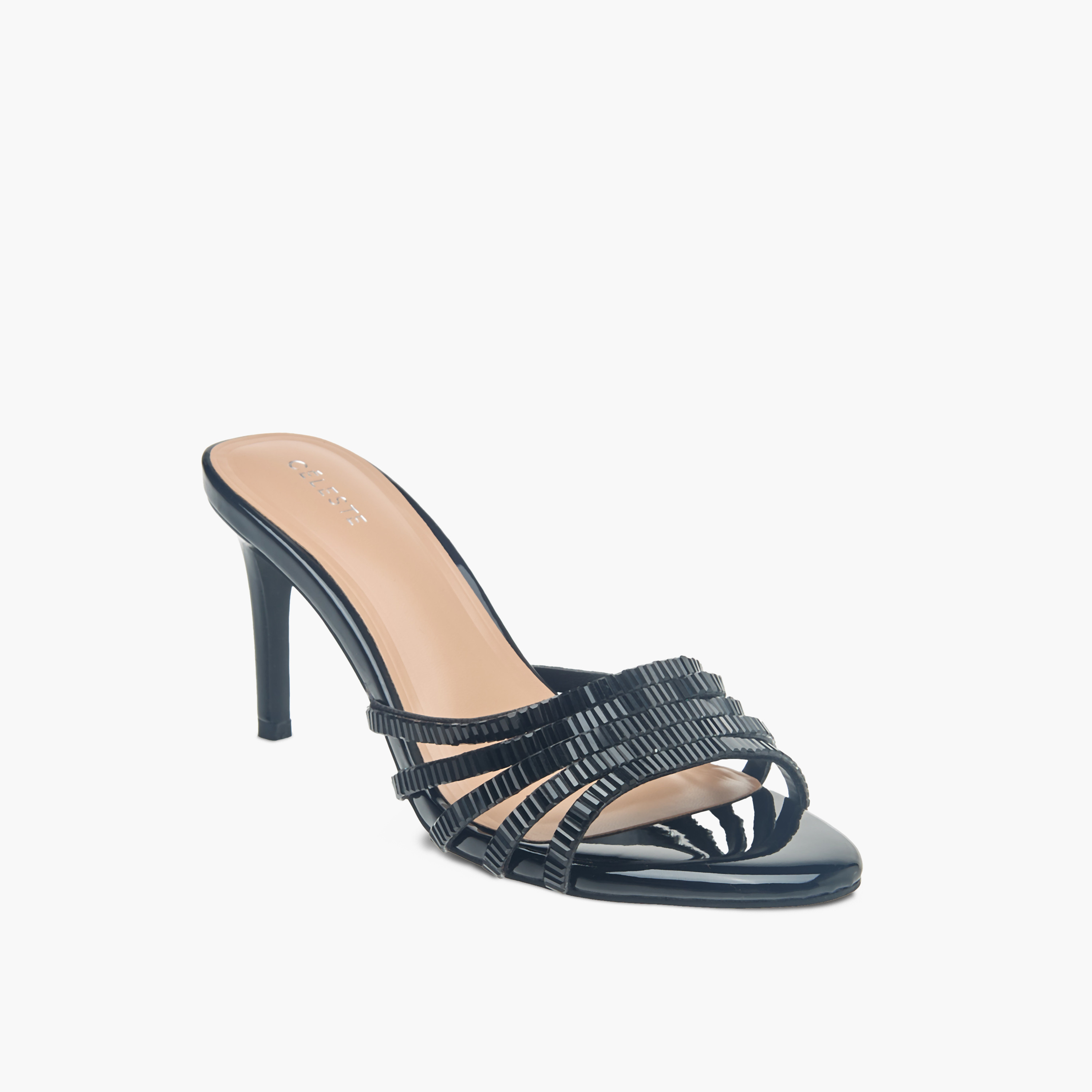 صندل مزيّن سهل الارتداء بكعب ستيليتو للنساء من سيليست-women-shoes-sandals-heeled-image-2
