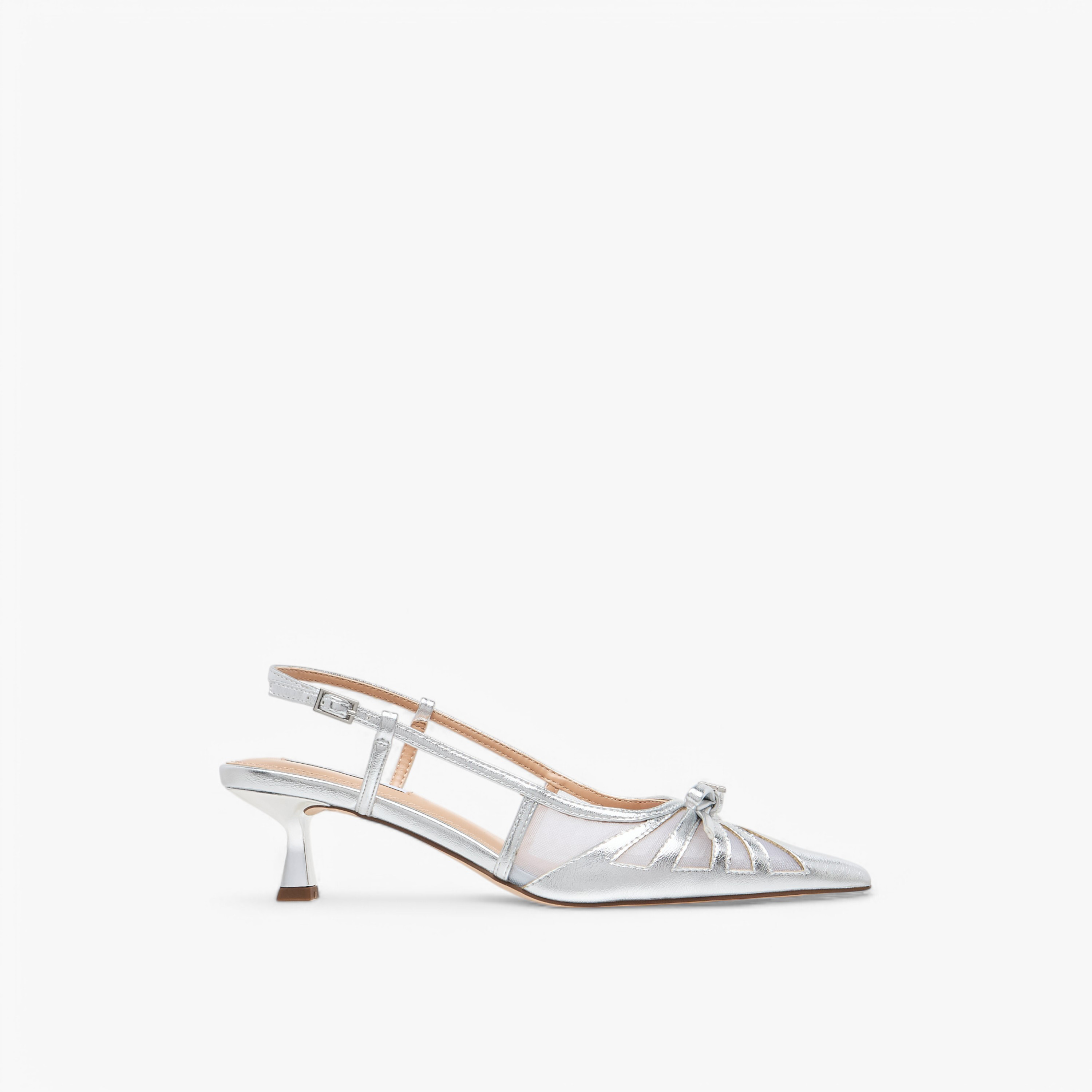 Elle Women's Bow Accent Shoes with Buckle Closure and Kitten Heels-women-shoes-sandals-heeled-image-8