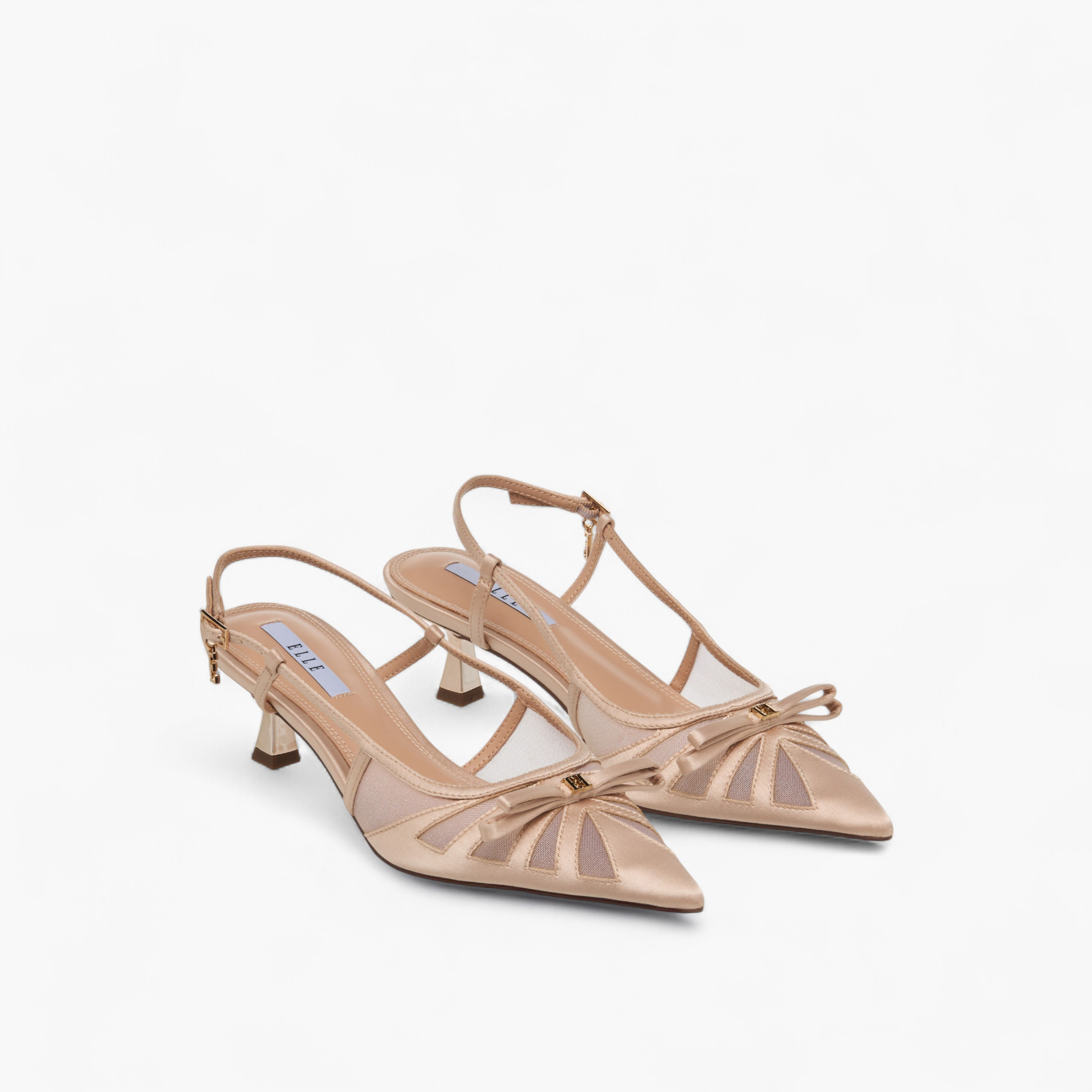 Elle Women Bow Detail Kitten Heel Shoes-women-shoes-heels-image-1