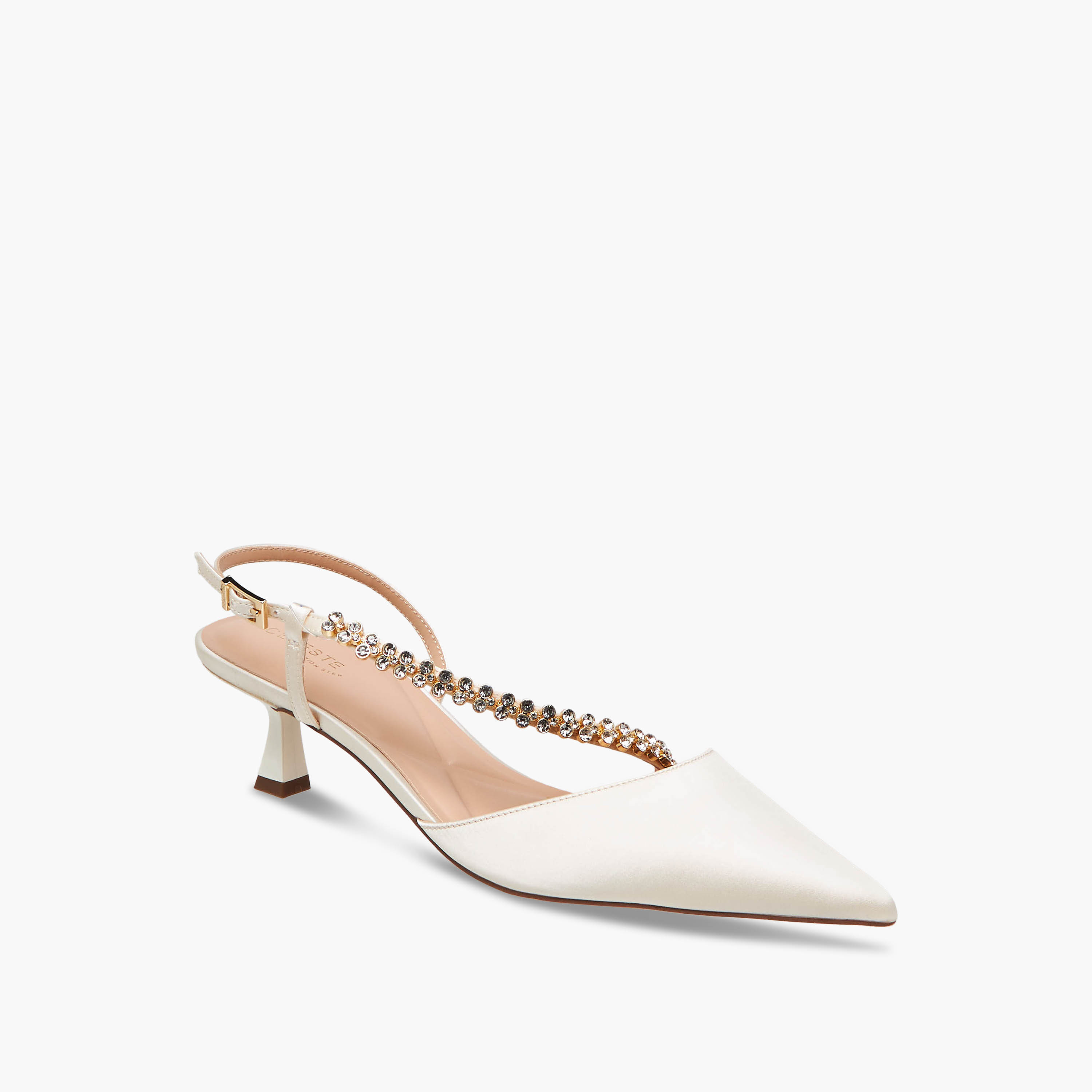 حذاء بكعب صغير وحزام مزين للنساء من سيليست-women-shoes-heels-image-2