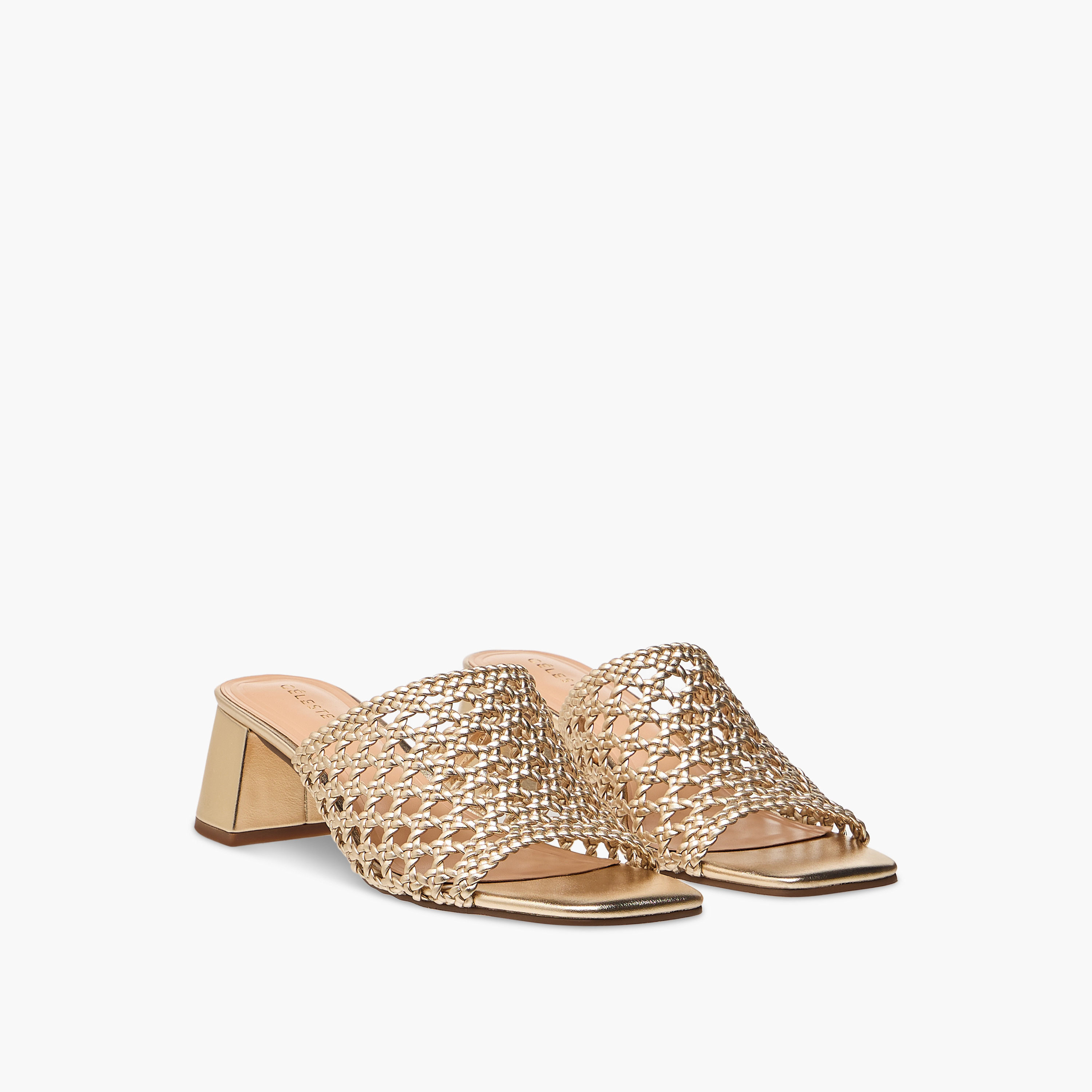 Celeste Women's Cutout Detail Slip-On Sandals with Block Heel-women-shoes-sandals-heeled-image-1