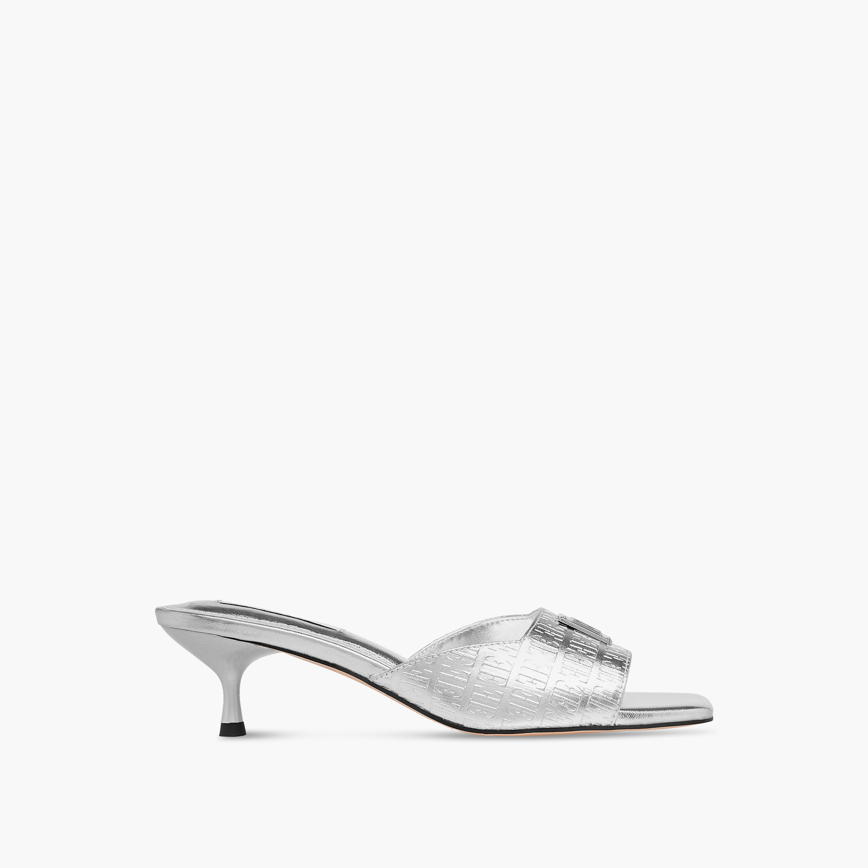 صندل سهل الارتداء بنقوش مونوجرام وكعب صغير للنساء من إيل-women-shoes-sandals-heeled-image-3
