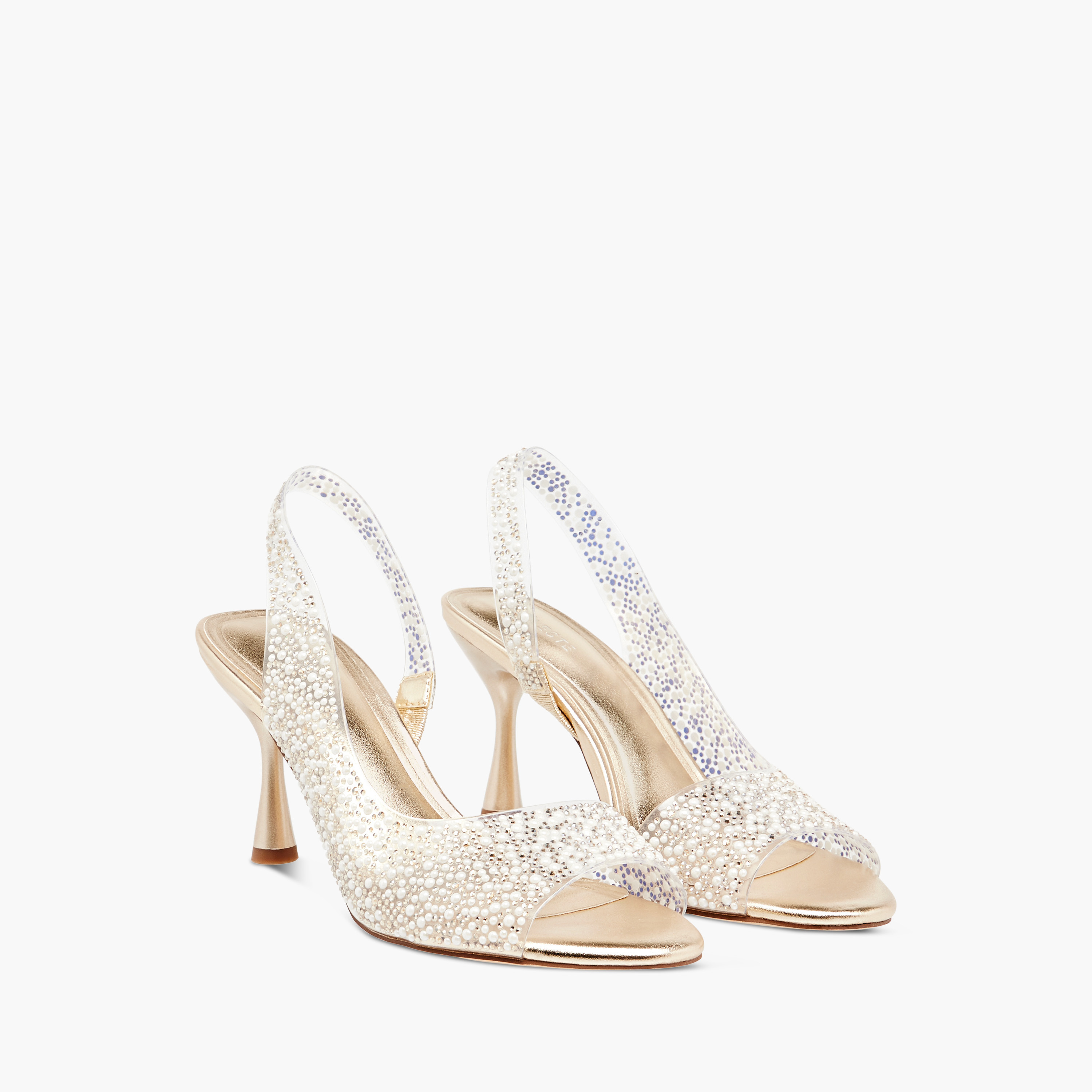 Shop Celeste Women's Embellished Slingback Sandals with Shop Celeste Women's Embellished Slingback Sandals with