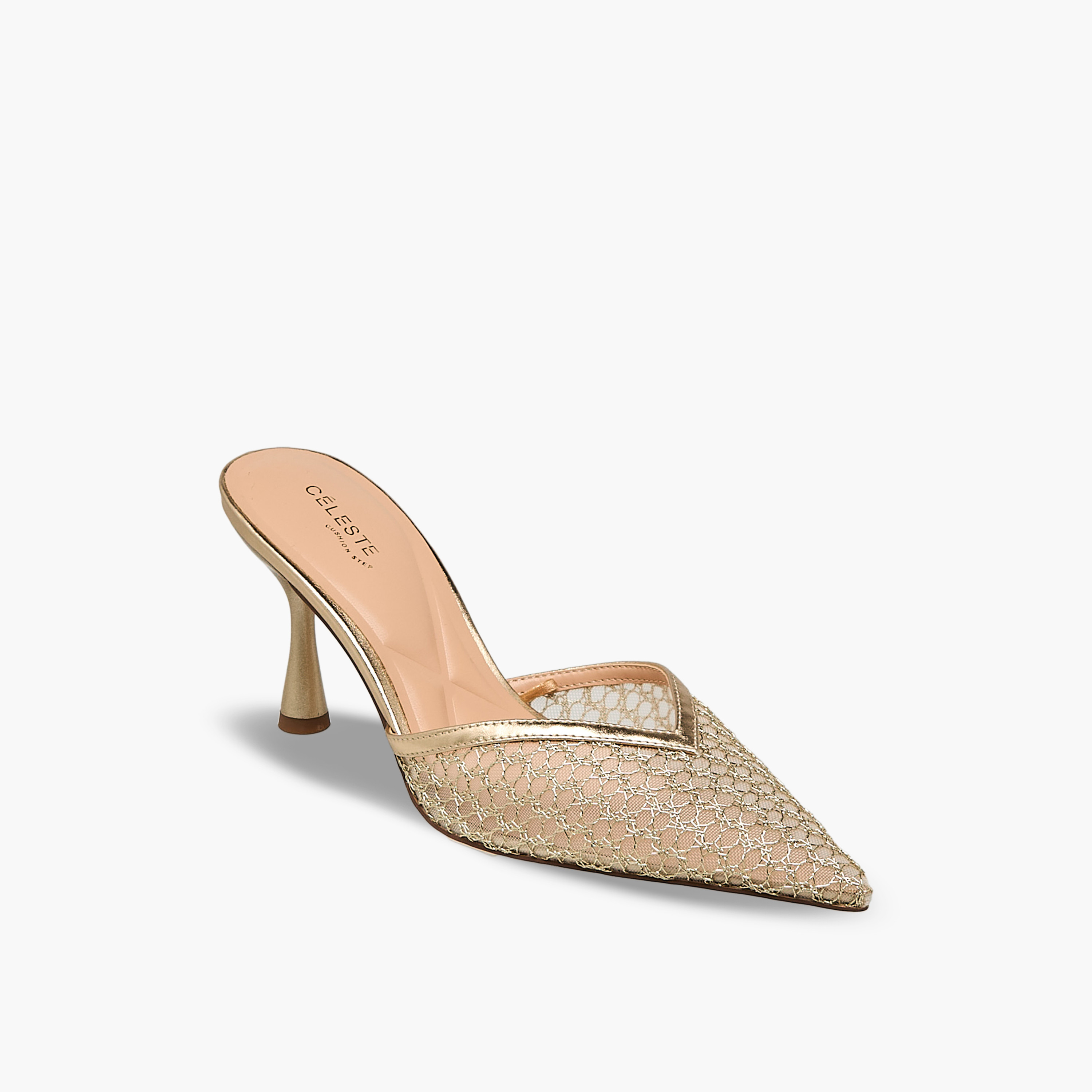 Celeste Women Mesh Stiletto Heel Shoes-women-shoes-heels-image-3