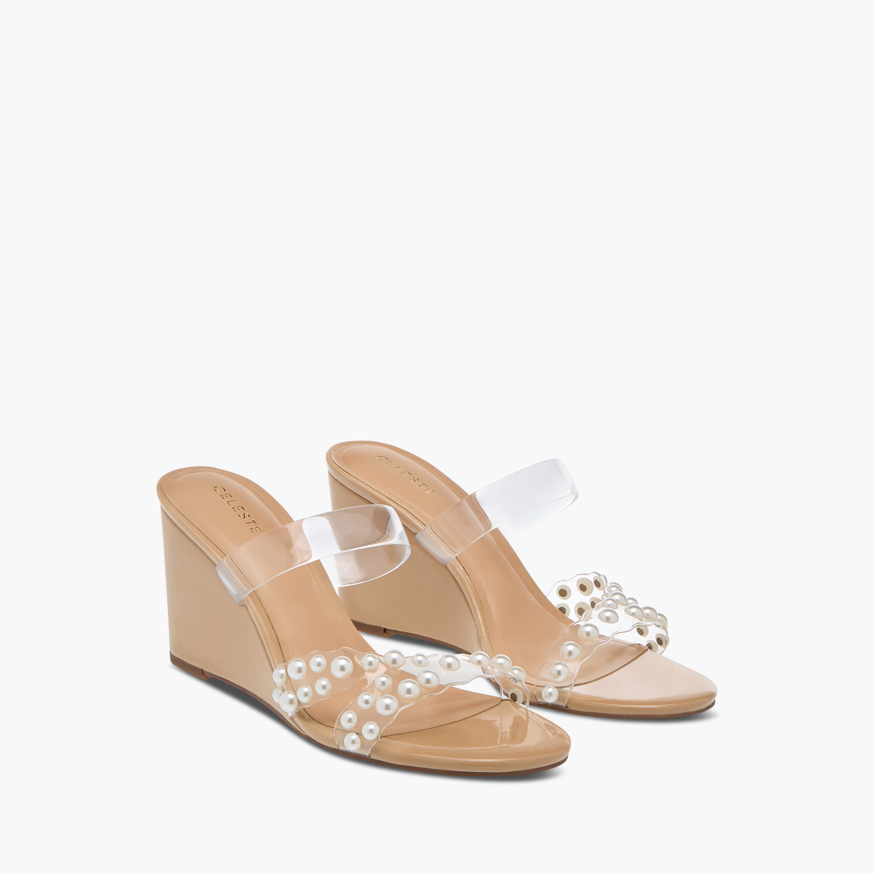 Celeste Women's Wedge Sandals with Slip On Closure-women-shoes-sandals-heeled-image-1