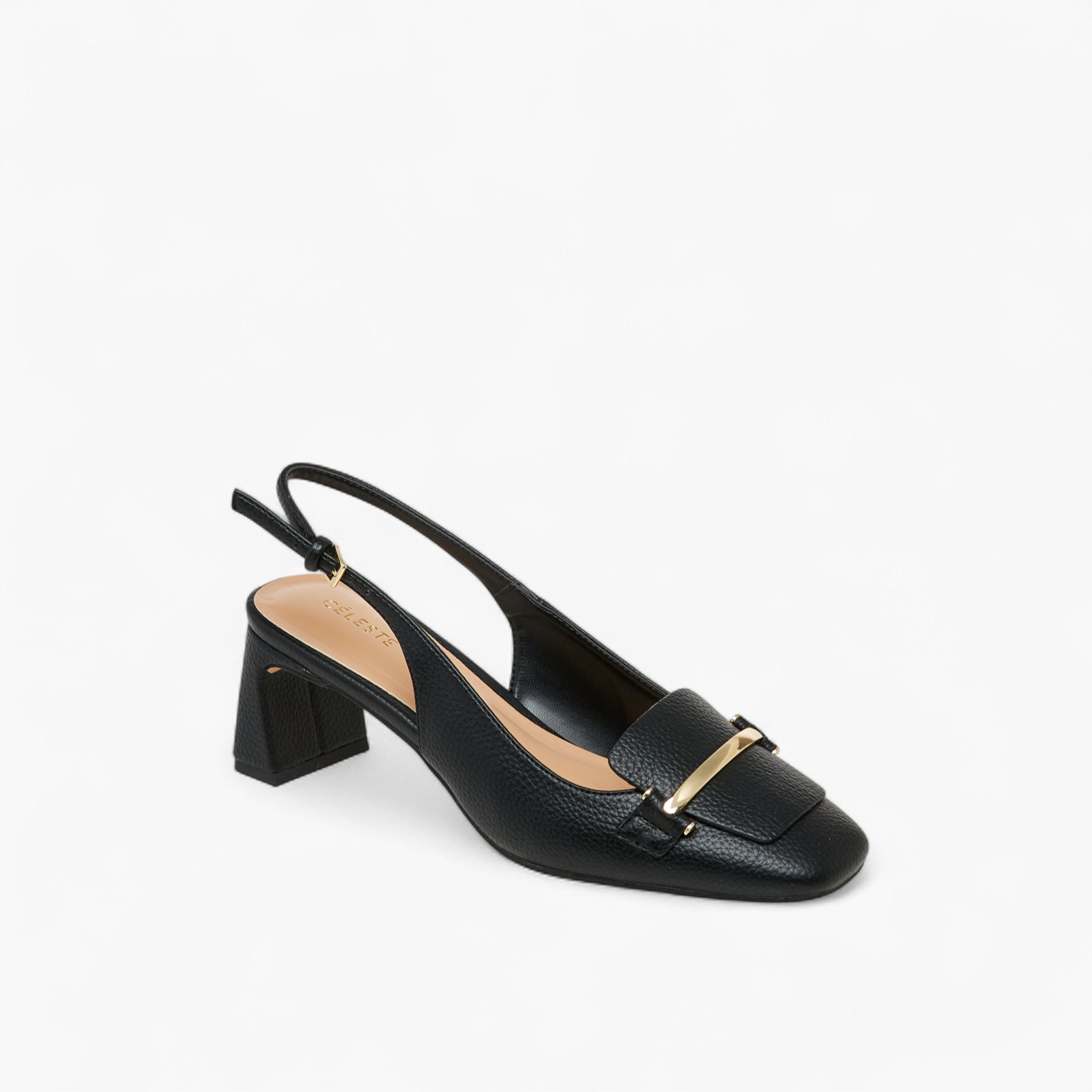 صندل بحزام خلفي وإبزيم إغلاق وزينة معدنية للنساء من سيليست-women-shoes-sandals-heeled-image-2
