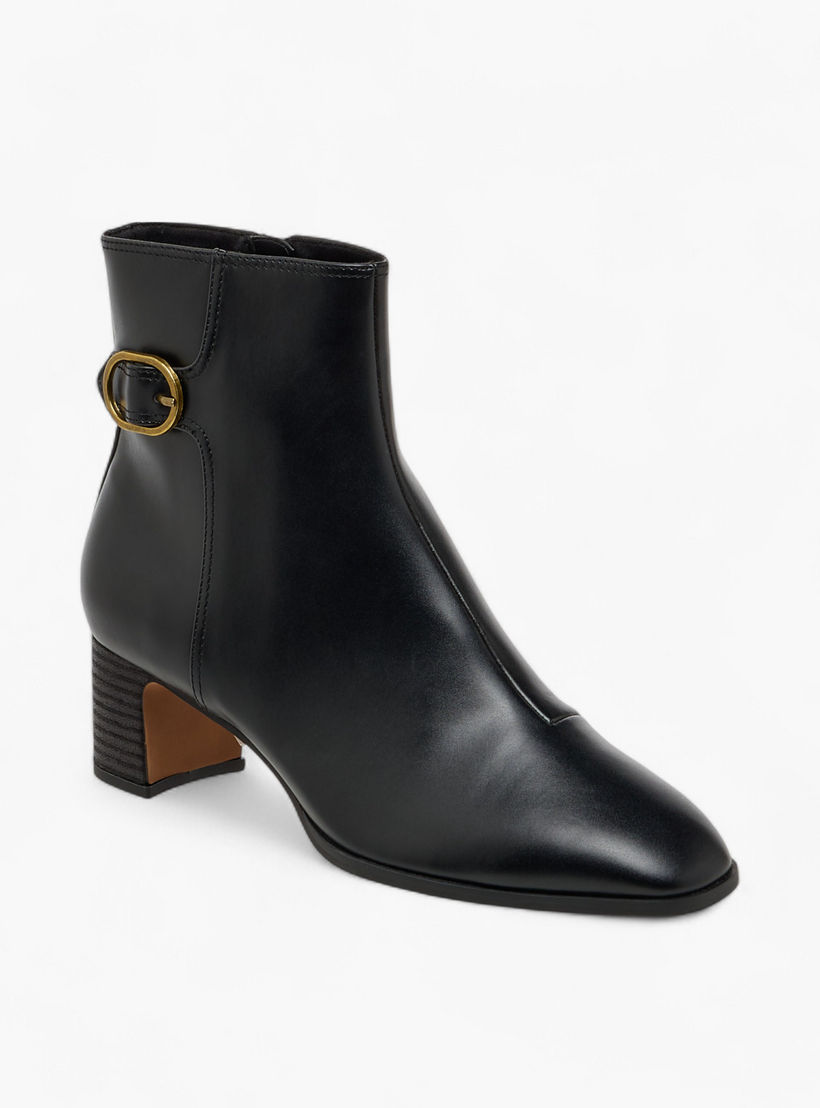 بوت بطول الكاحل وزينة إبزيم وكعب سميك وسحاب إغلاق للنساء من سيليست-women-shoes-boots-image-3