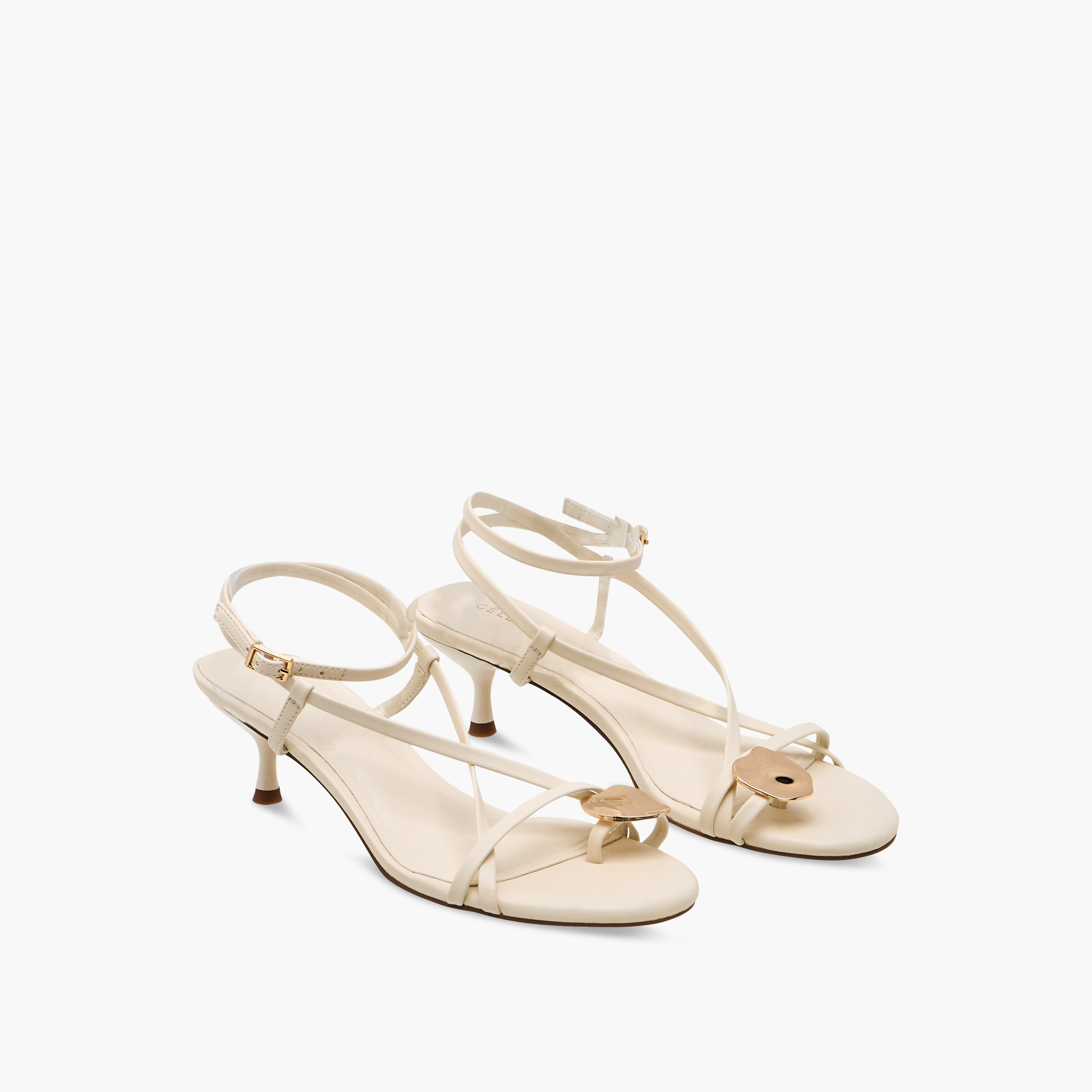 صندل سادة بكعب صغير وإبزيم إغلاق وحزام خلفي للنساء من سيليست-women-shoes-sandals-heeled-image-1