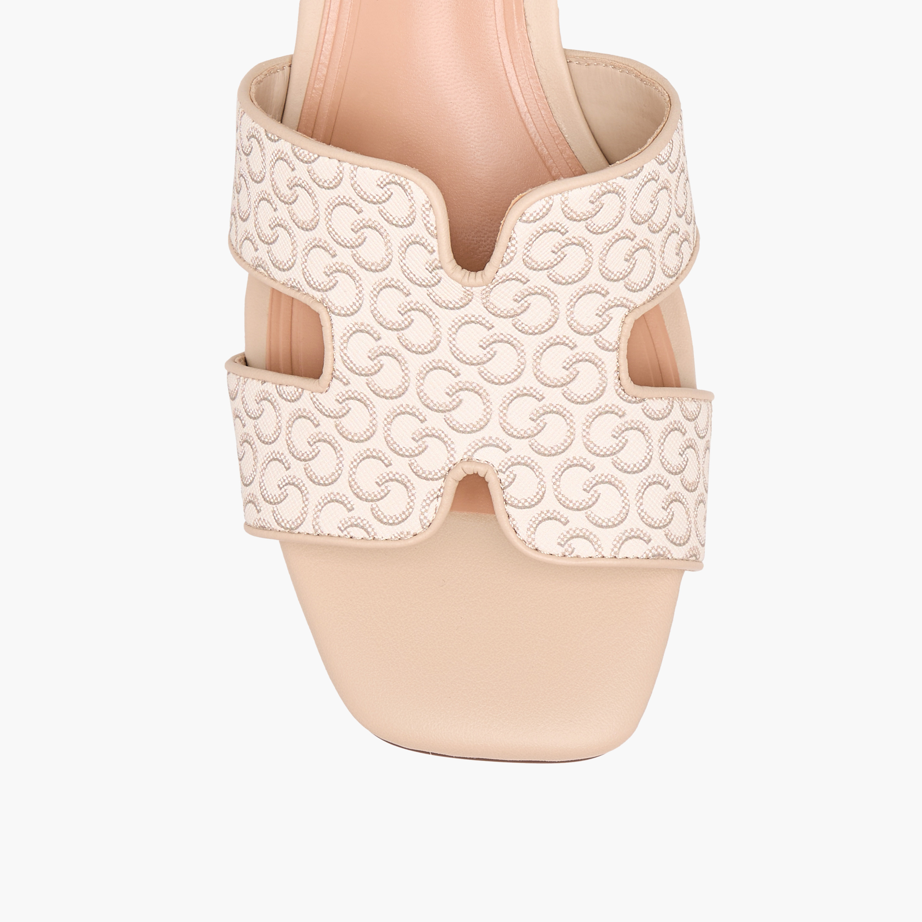 Celeste Women's Monogram Print Slip-On Sandals with Wedge Heels-women-shoes-sandals-heeled-image-4