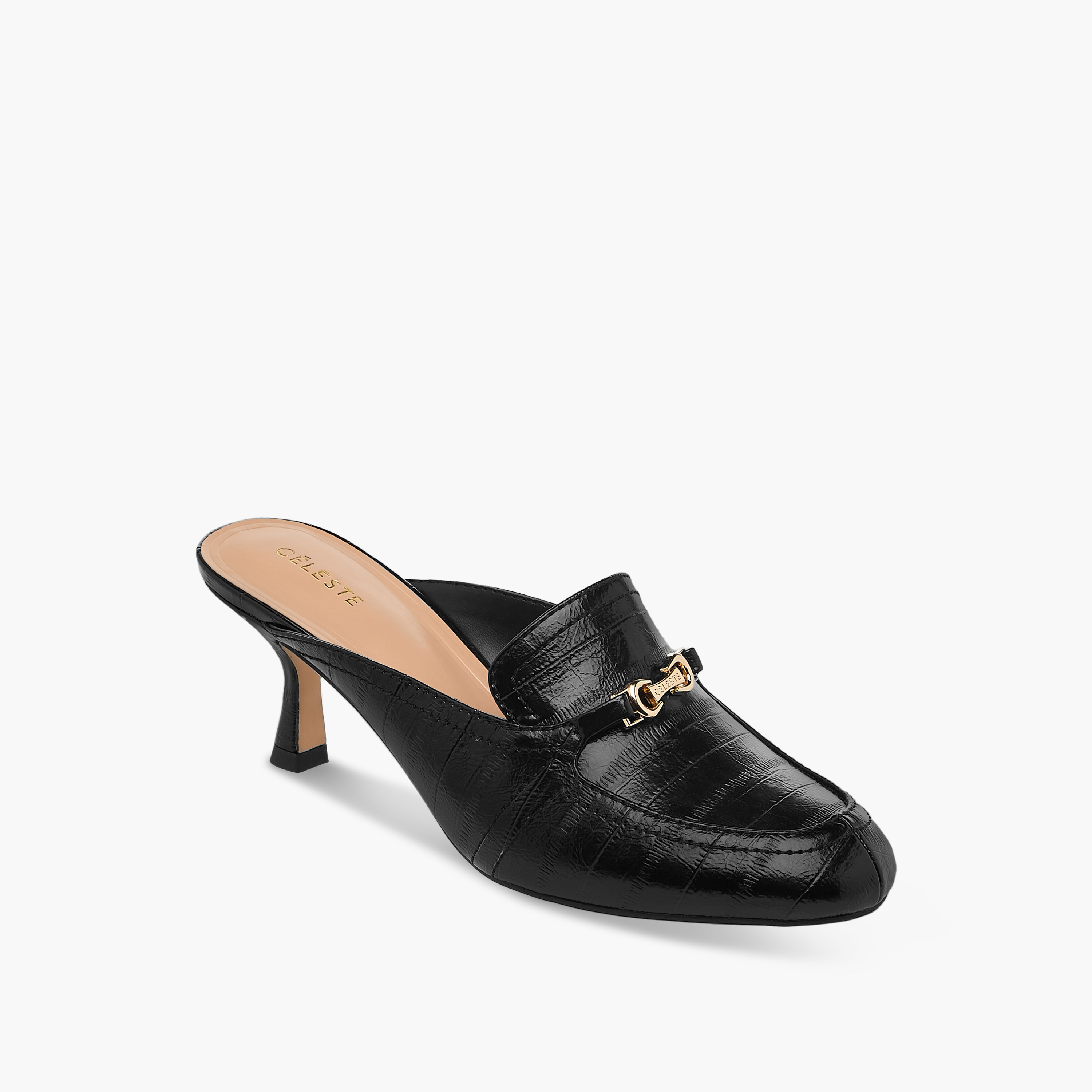 Celeste Women's Metal Accent Slip-On Mules with Kitten Heels-women-shoes-heels-image-7