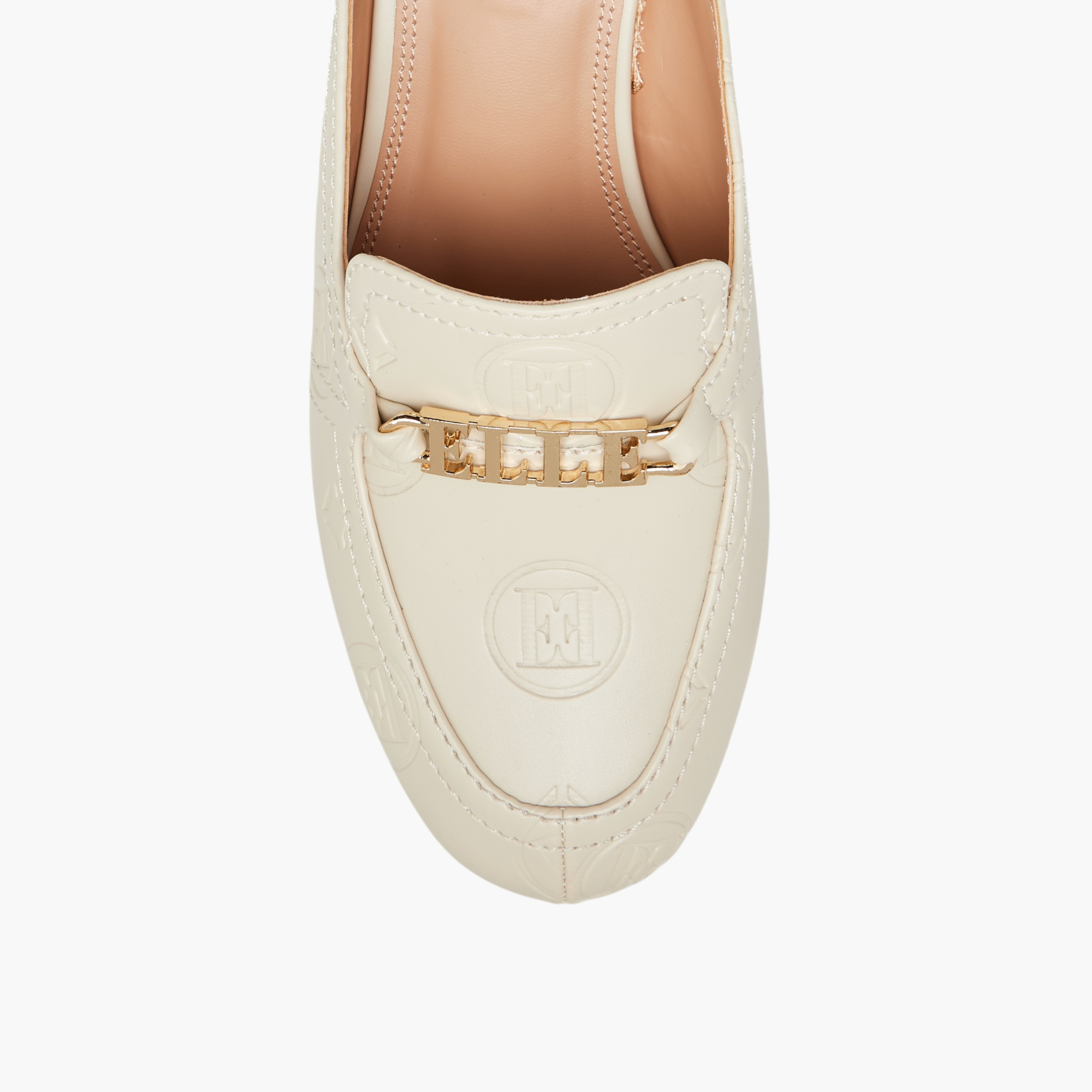 حذاء ميول بنقوش مونوجرام وكعب صغير من إيل-women-shoes-heels-image-9