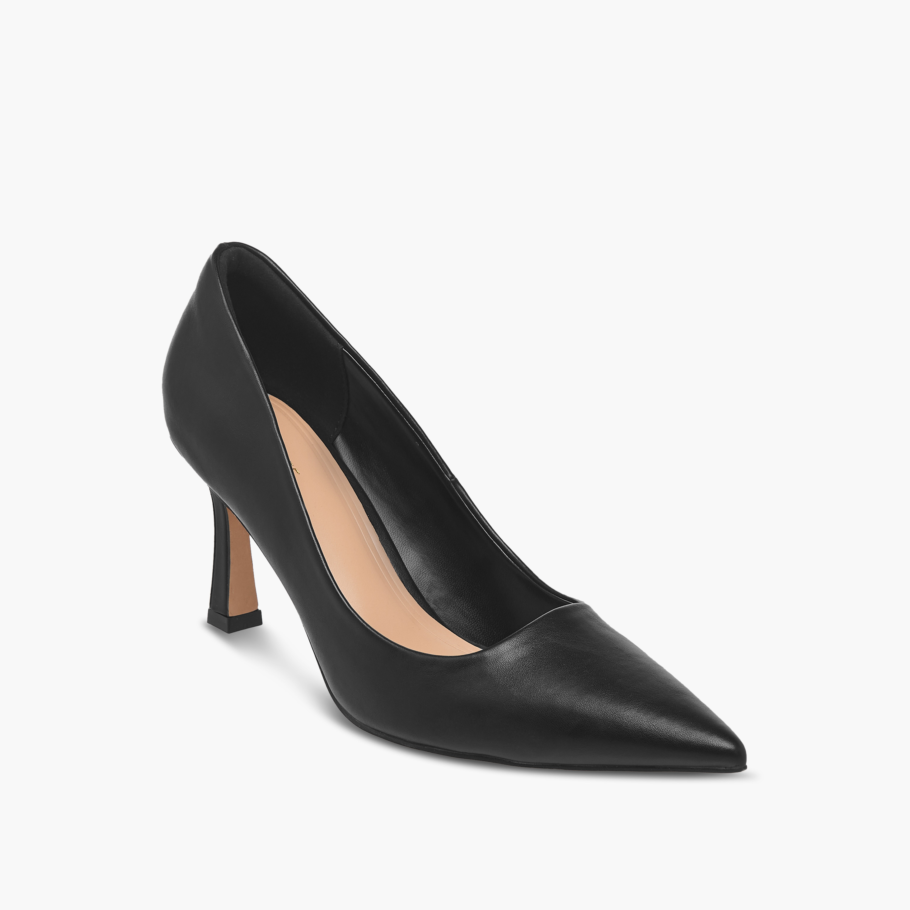 حذاء كلاسيكي بارز الملمس بمقدمة مدببة وكعب ستليتو للنساء من سيليست-women-shoes-heels-image-12