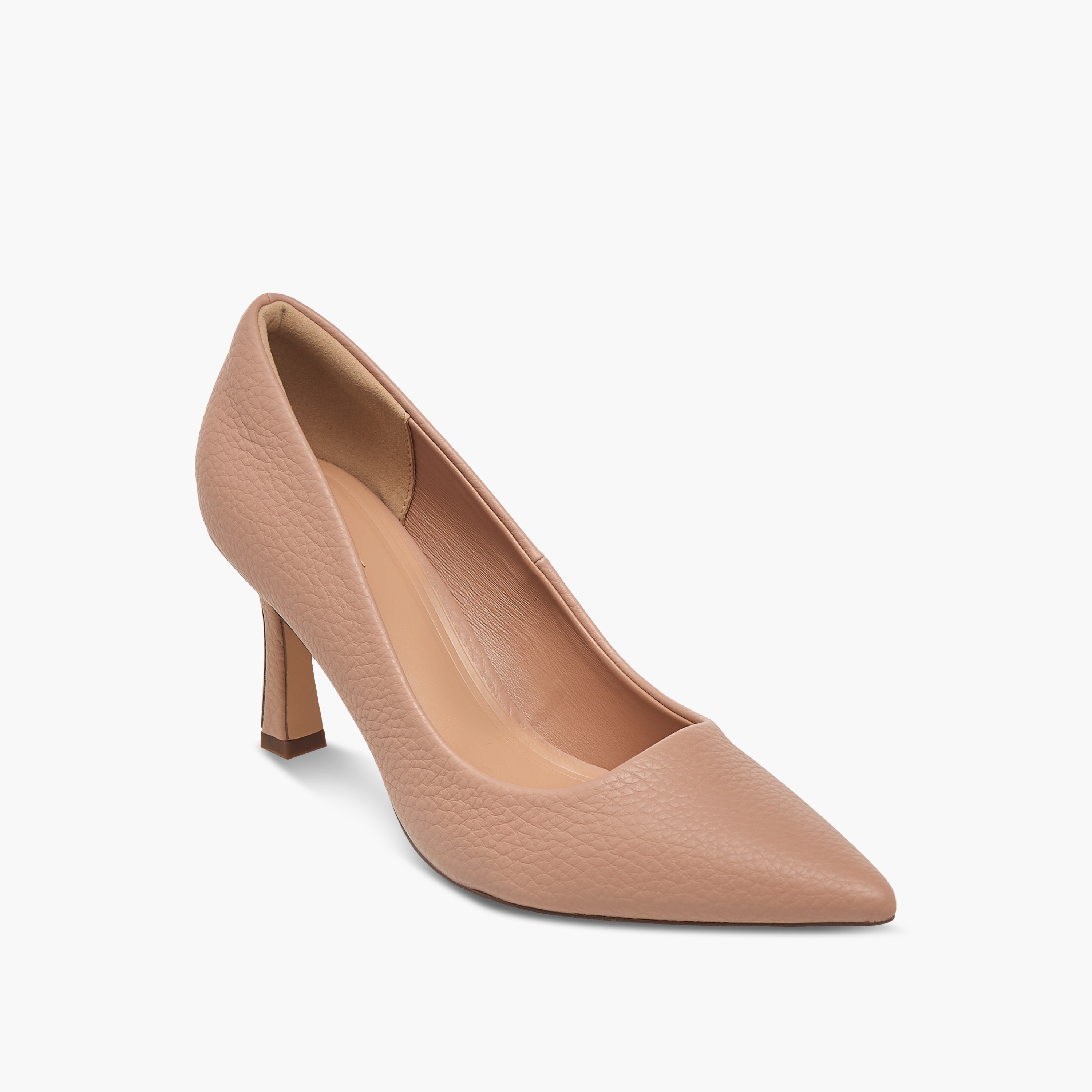 حذاء كلاسيكي بارز الملمس بمقدمة مدببة وكعب ستليتو للنساء من سيليست-women-shoes-heels-image-2
