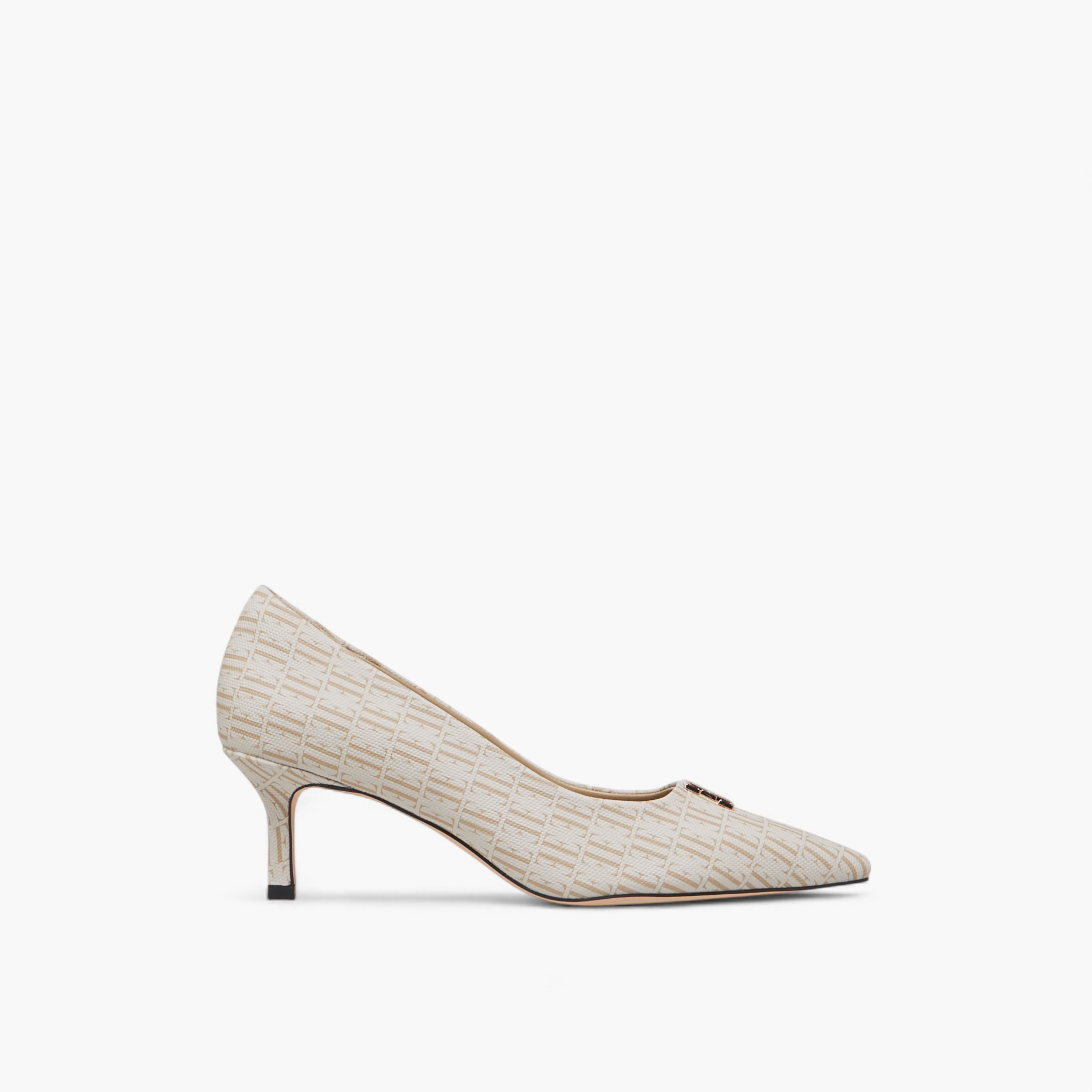 Elle Women's Monogram Print Slip-On Pumps with Kitten Heels-women-shoes-heels-image-4
