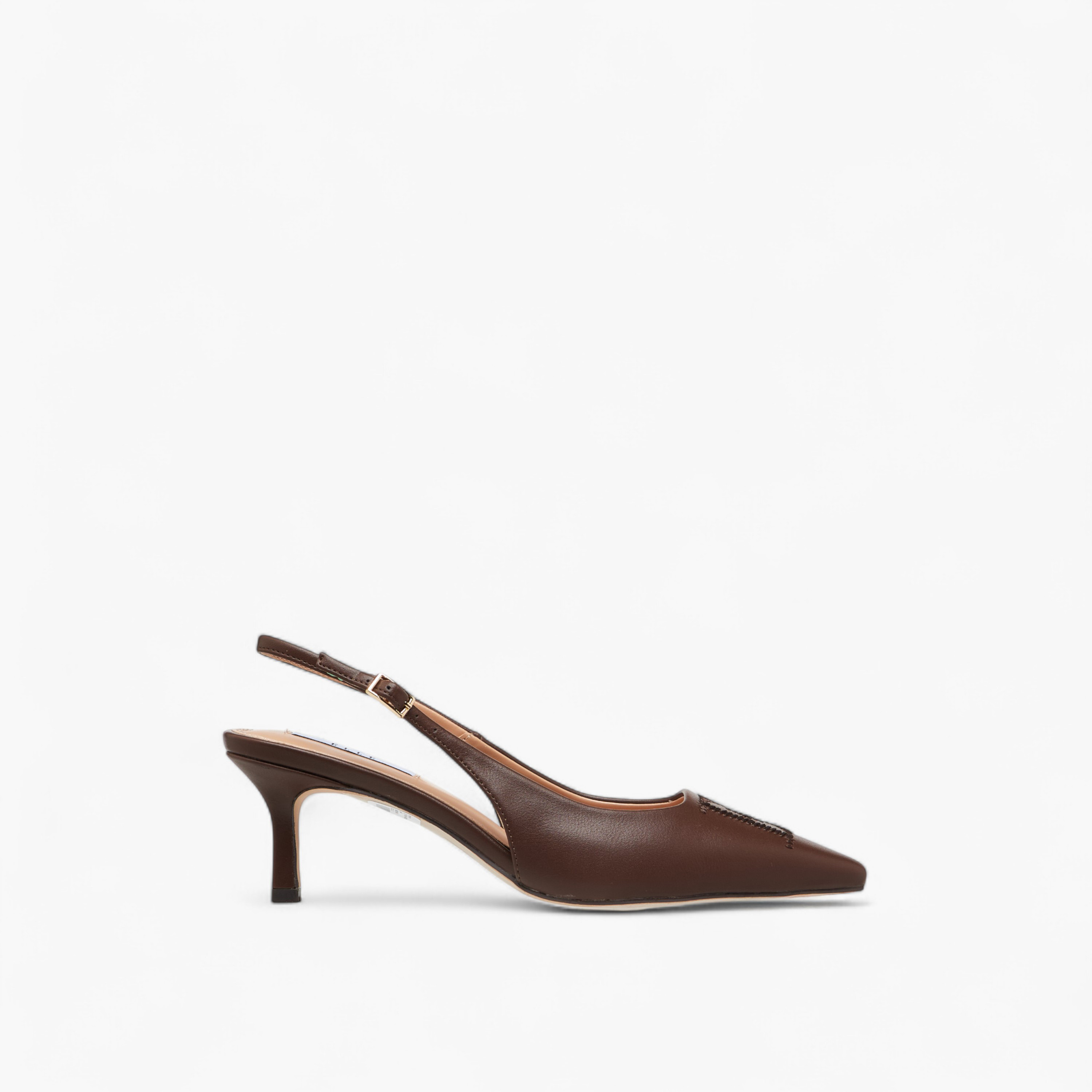Elle Women's Pointed Toe Shoes with Stiletto Heels and Buckle Closure-women-shoes-heels-image-3